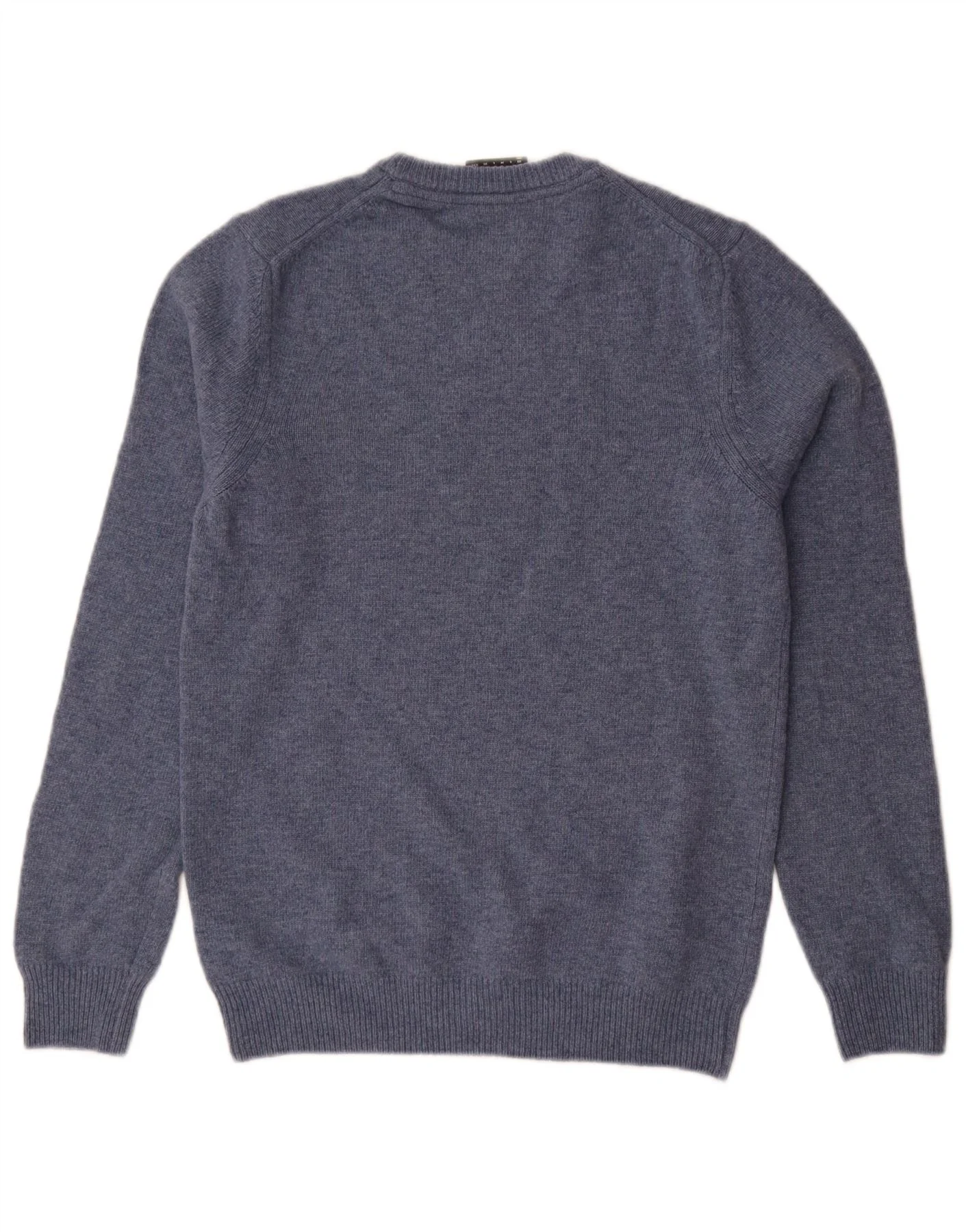 Lyle & Scott Mens Crew Neck Jumper Sweater XS Blue Wool - Image 2