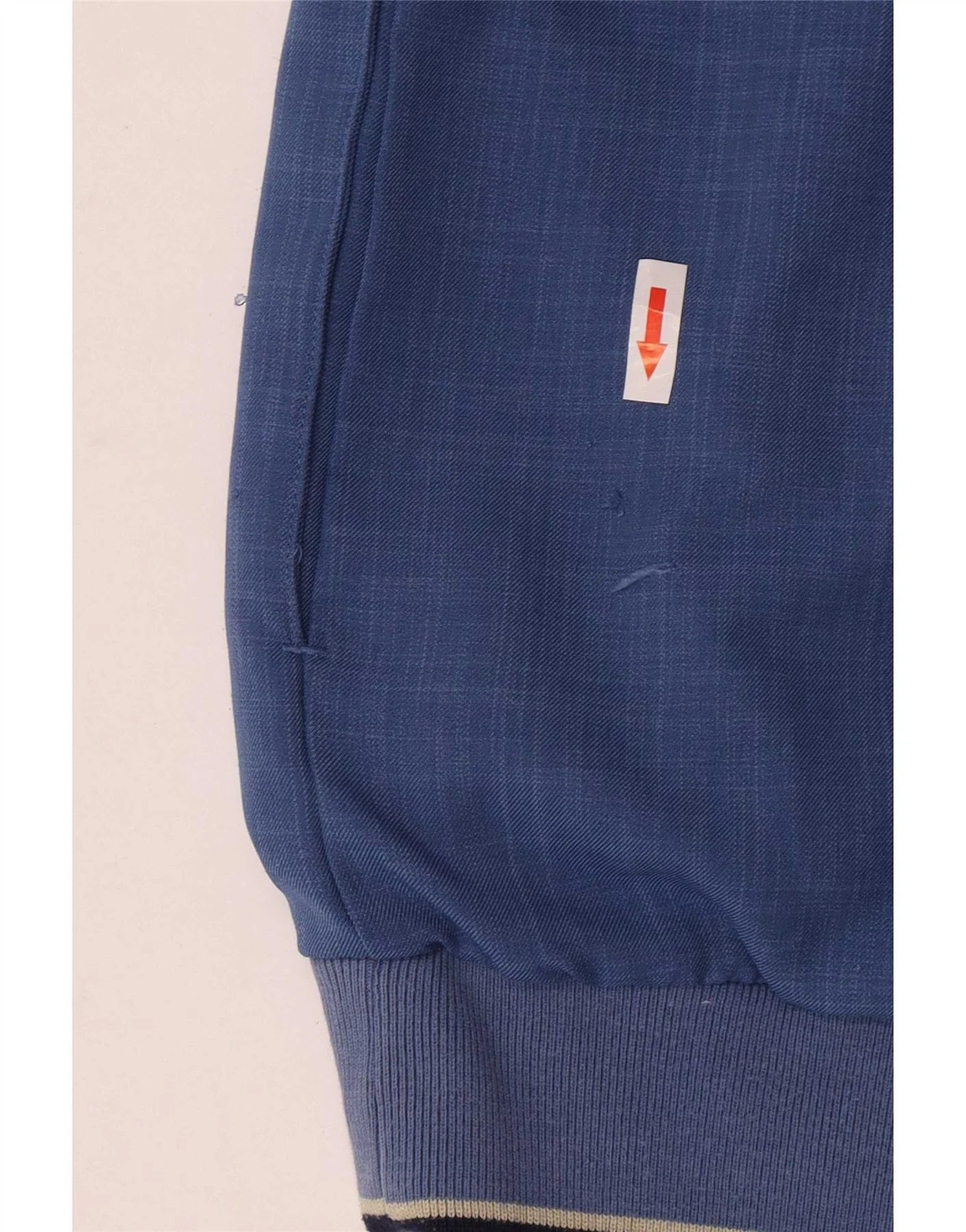Lyle & Scott Mens Short Sleeve Zip Neck Pullover Tracksuit Top Medium Blue - Image 3
