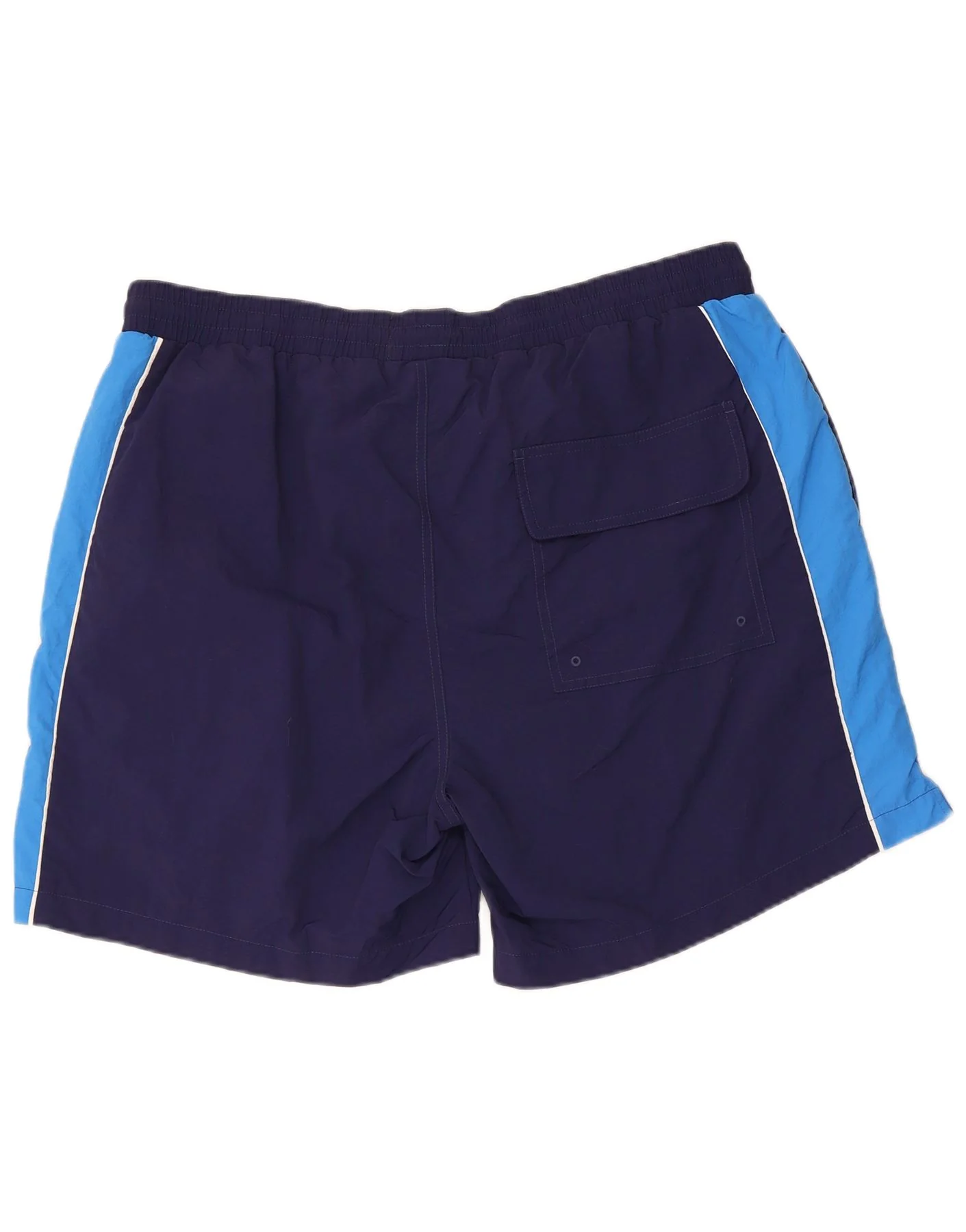 Lyle & Scott Mens Swimming Shorts 2XL Navy Blue Colourblock Nylon - Image 2