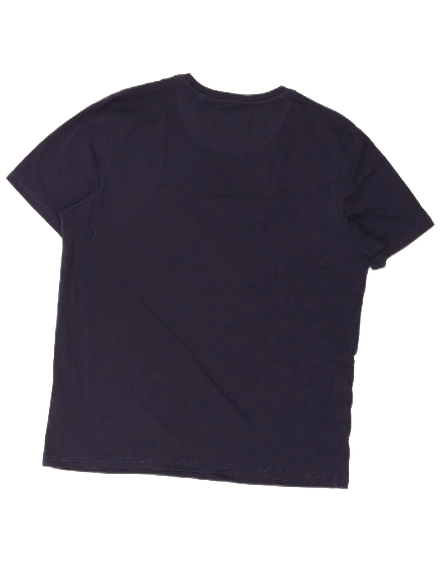 Lyle & Scott Mens T-Shirt Top XL Navy Blue Cotton - Image 2
