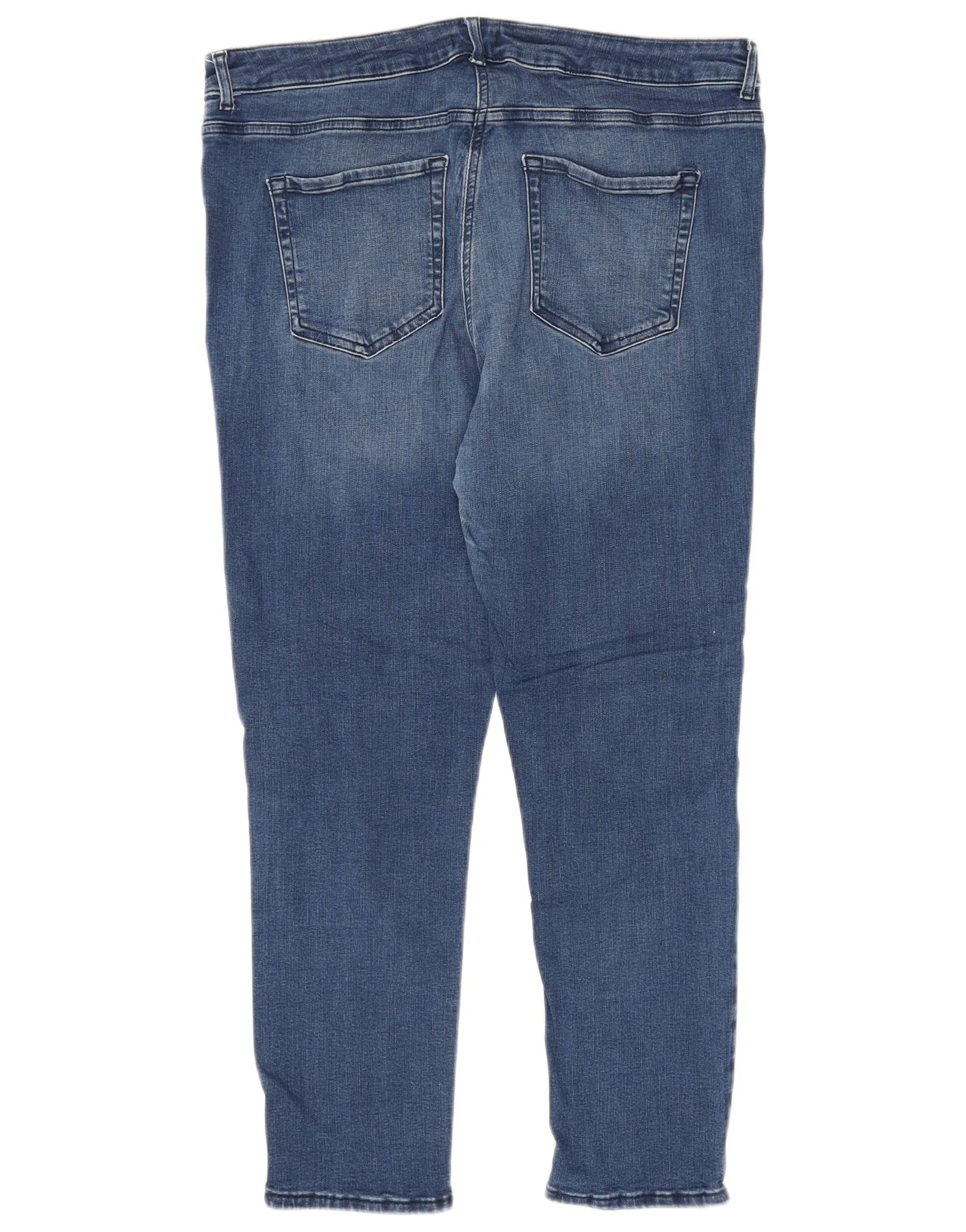 M&Co Womens Slim Jeans UK 18 XL W34 L27 Blue Cotton - Image 2
