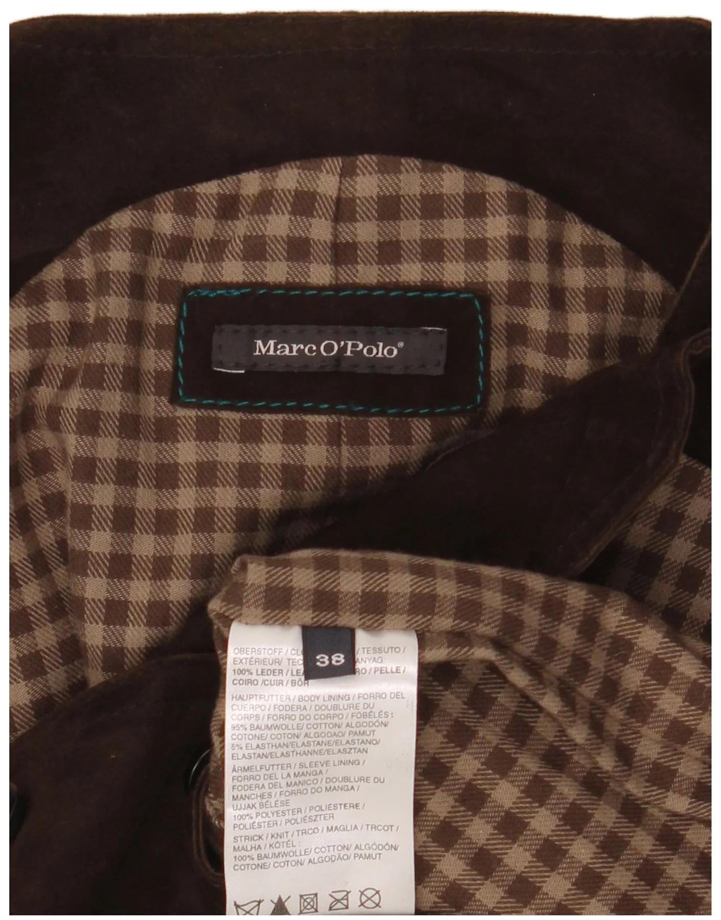Marc O'Polo Womens Suede Waistcoat EU 38 Medium Brown Leather - Image 5