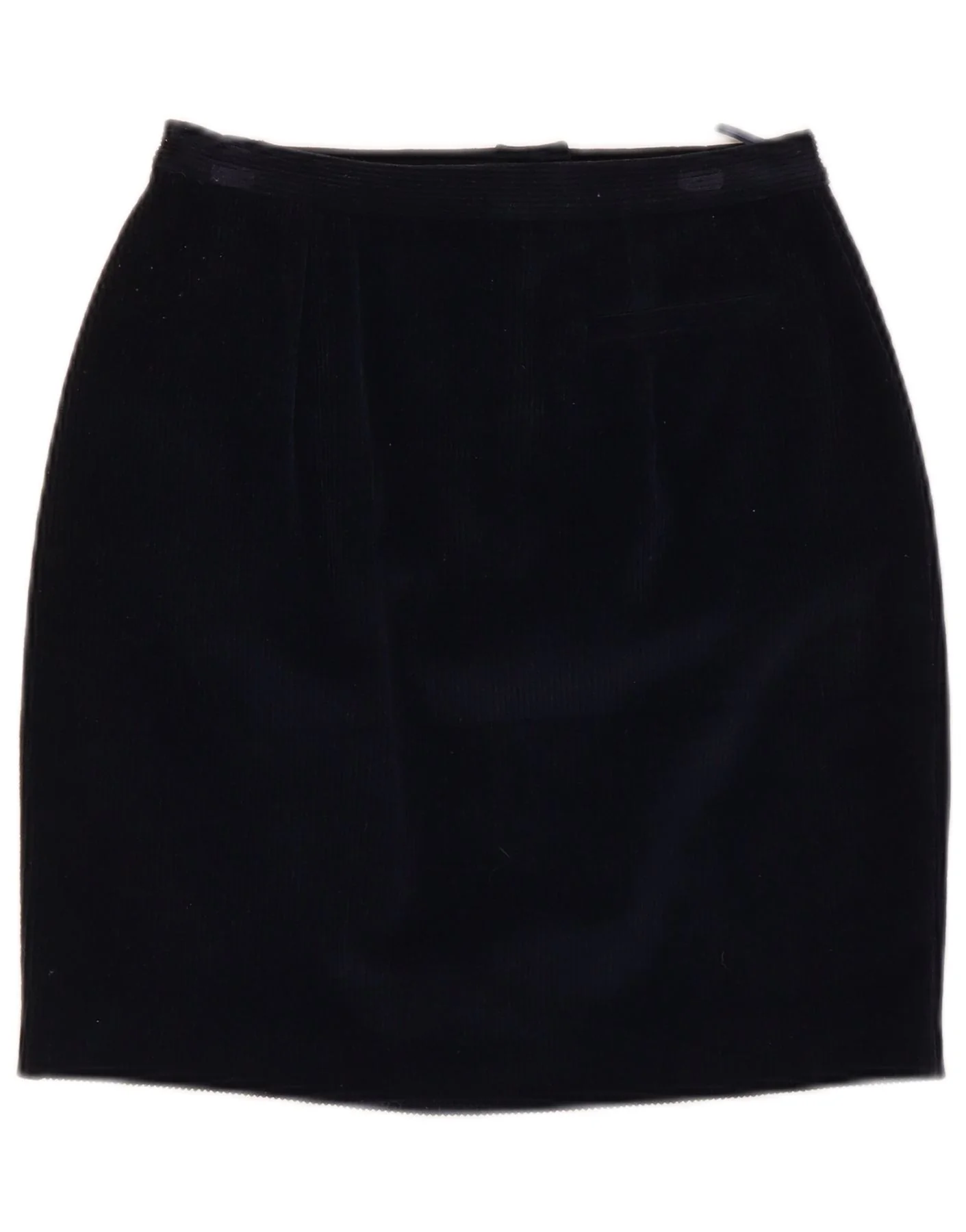 Marella Womens Corduroy Skirt UK 8 Small W26 Navy Blue Cotton - Image 2