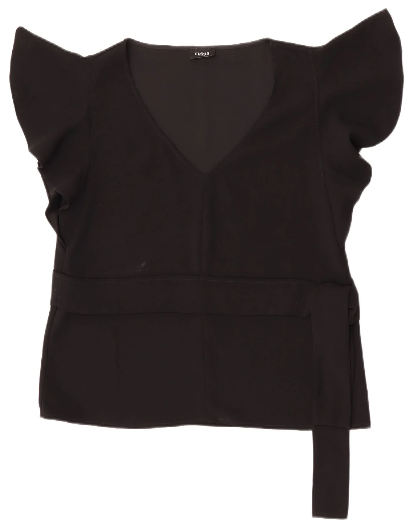 Marella Womens EMME Blouse Top UK 14 Large Black Polyester