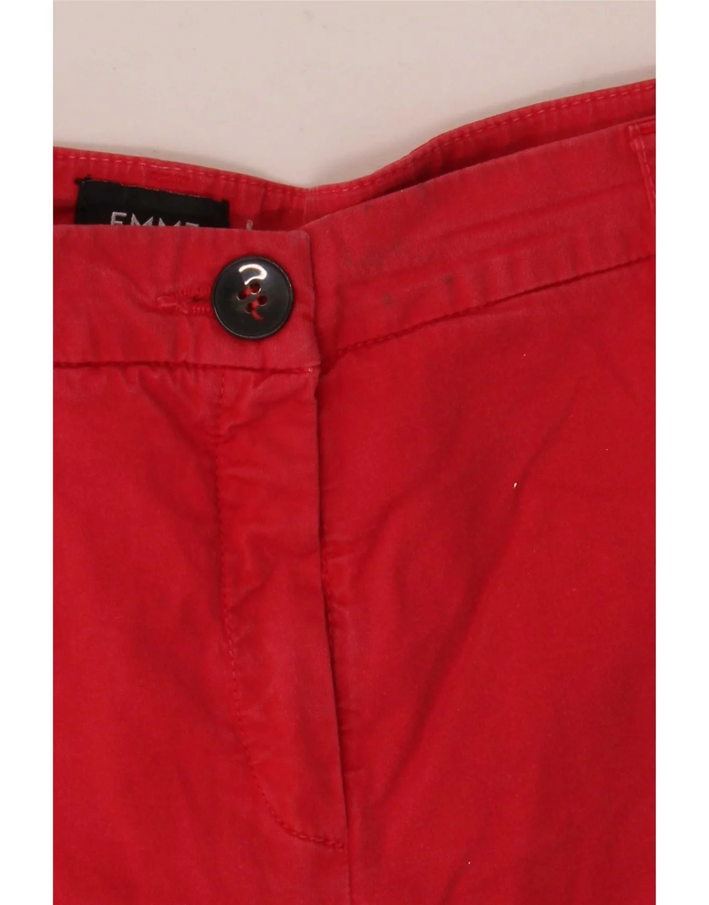 Marella Womens EMME Straight Cropped Trousers UK 12 Medium W32 L26 Red - Image 3