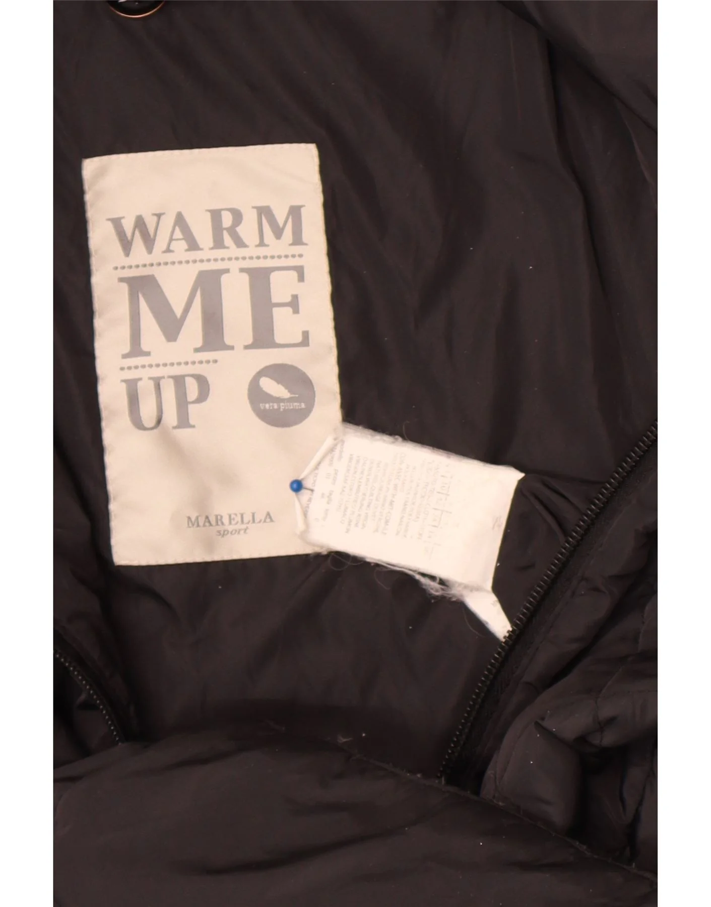 Marella Womens Sport Padded Coat UK 14 Large Black Polyamide - Image 5