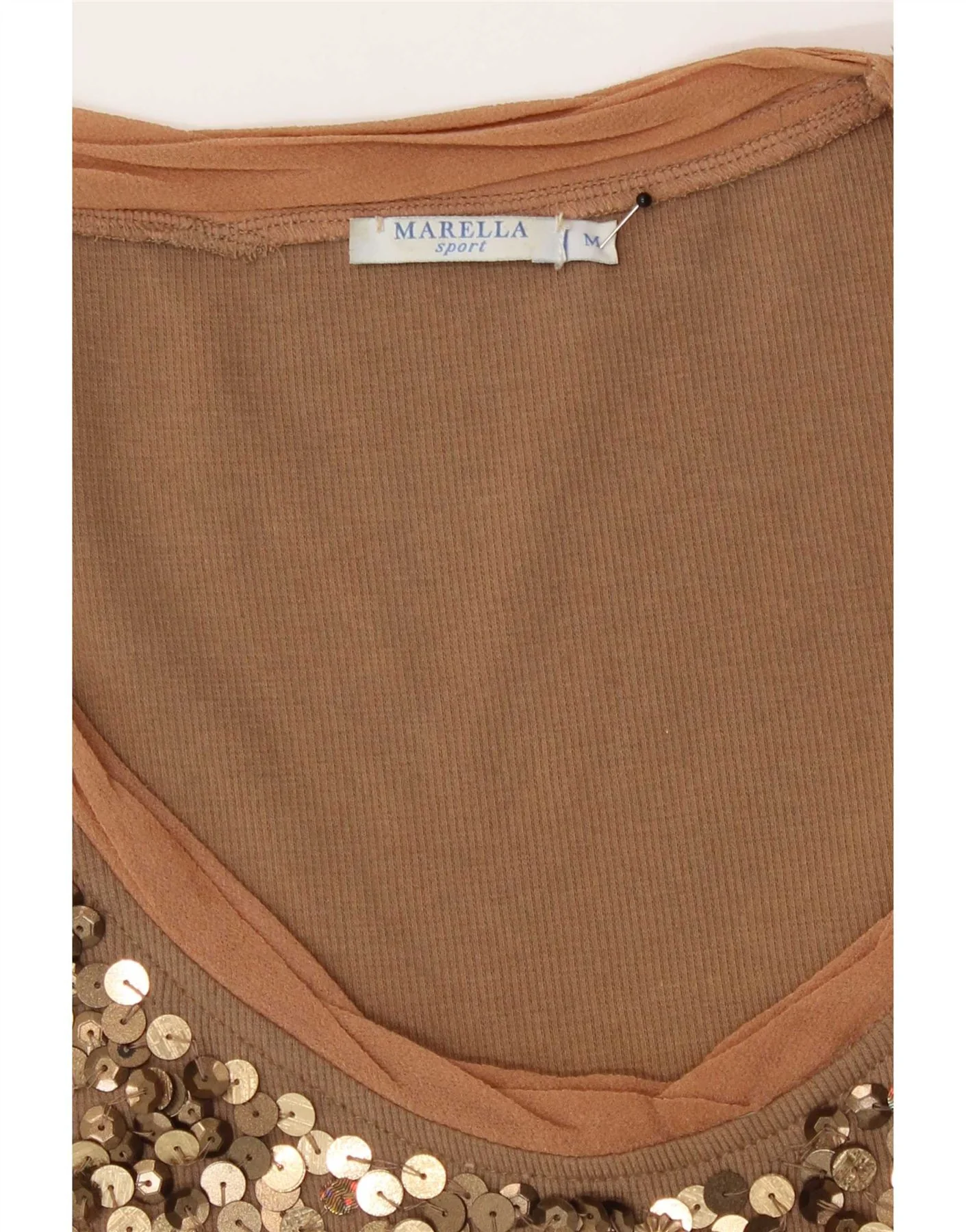 Marella Womens Vest Top UK 12 Medium Brown - Image 4