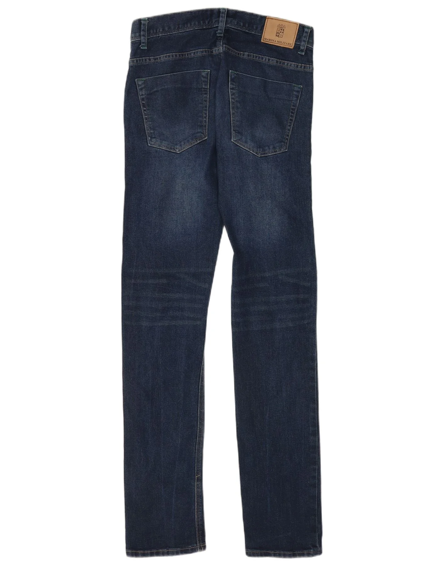 Marina Militare Mens Slim Fit Straight Jeans IT 46 Small W32 L33 Blue - Image 2