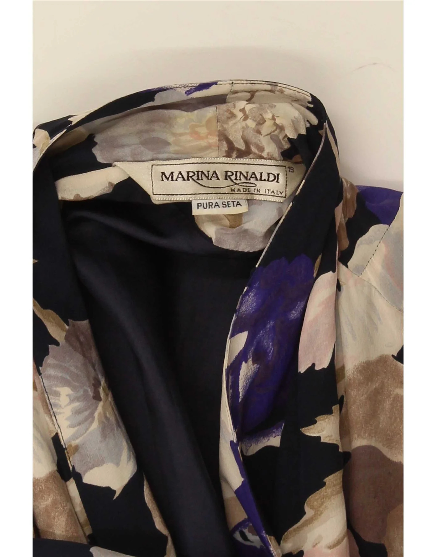 Marina Rinaldi Womens 3/4 Sleeve Blazer Jacket Size 19 Small Multicoloured - Image 3