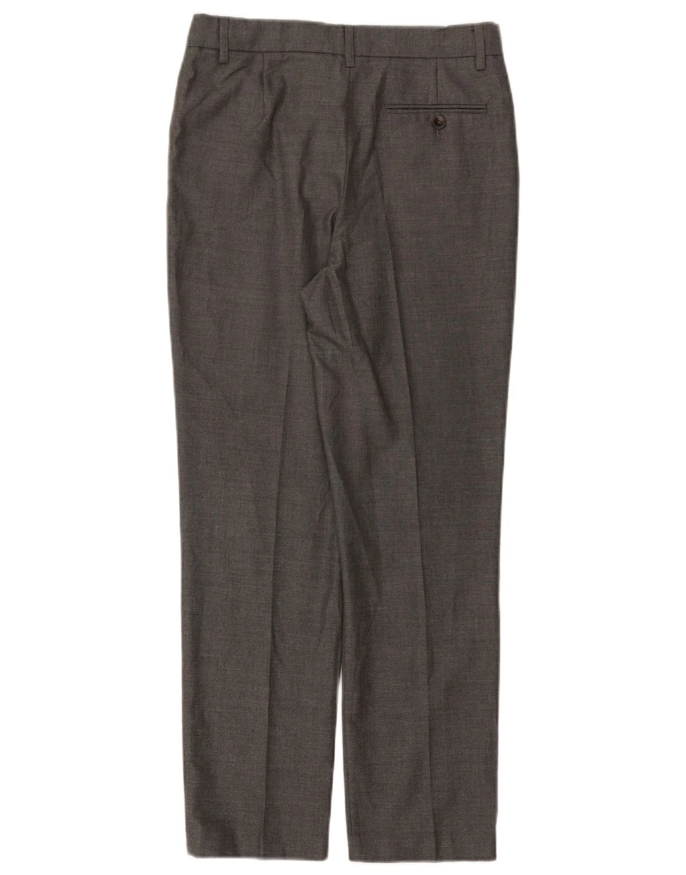 Marks & Spencer Boys Straight Suit Trousers 11-12 Years W28 L26 Grey - Image 2