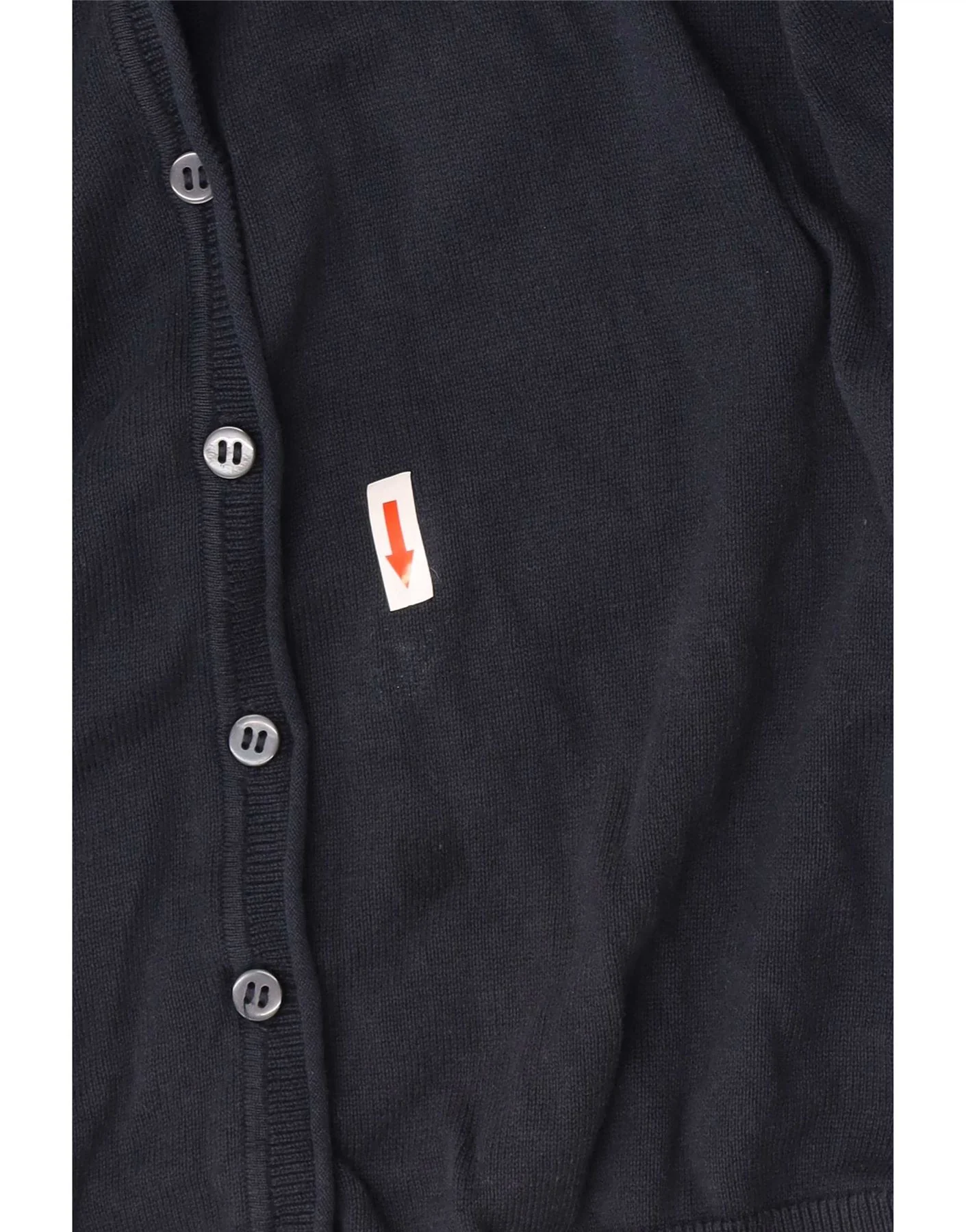 Marks & Spencer Girls Cardigan Sweater 15-16 Years Navy Blue Cotton - Image 3