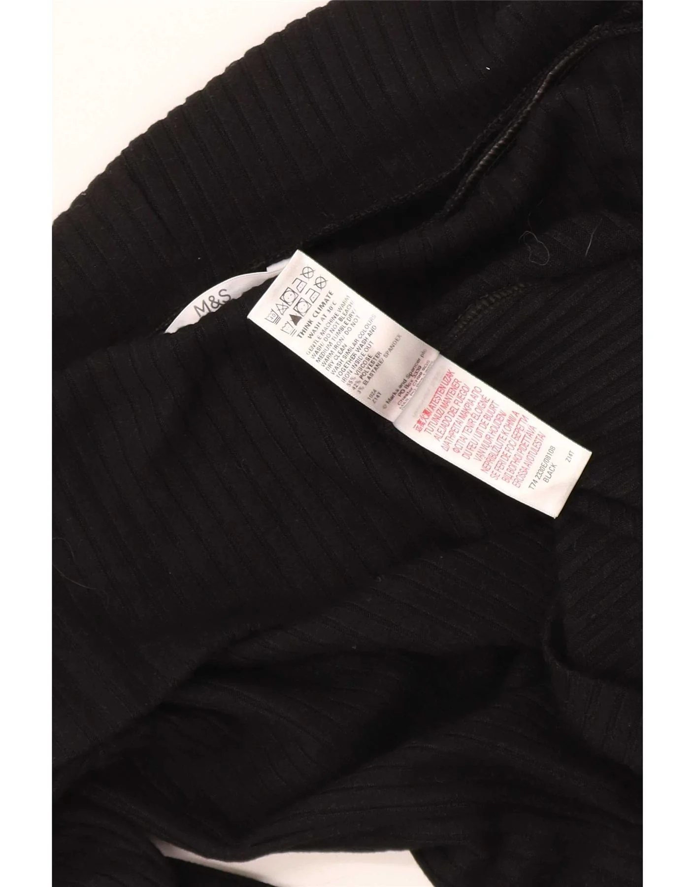 Marks & Spencer Girls Crop Off Shoulder Top 13-14 Years Black Viscose - Image 4