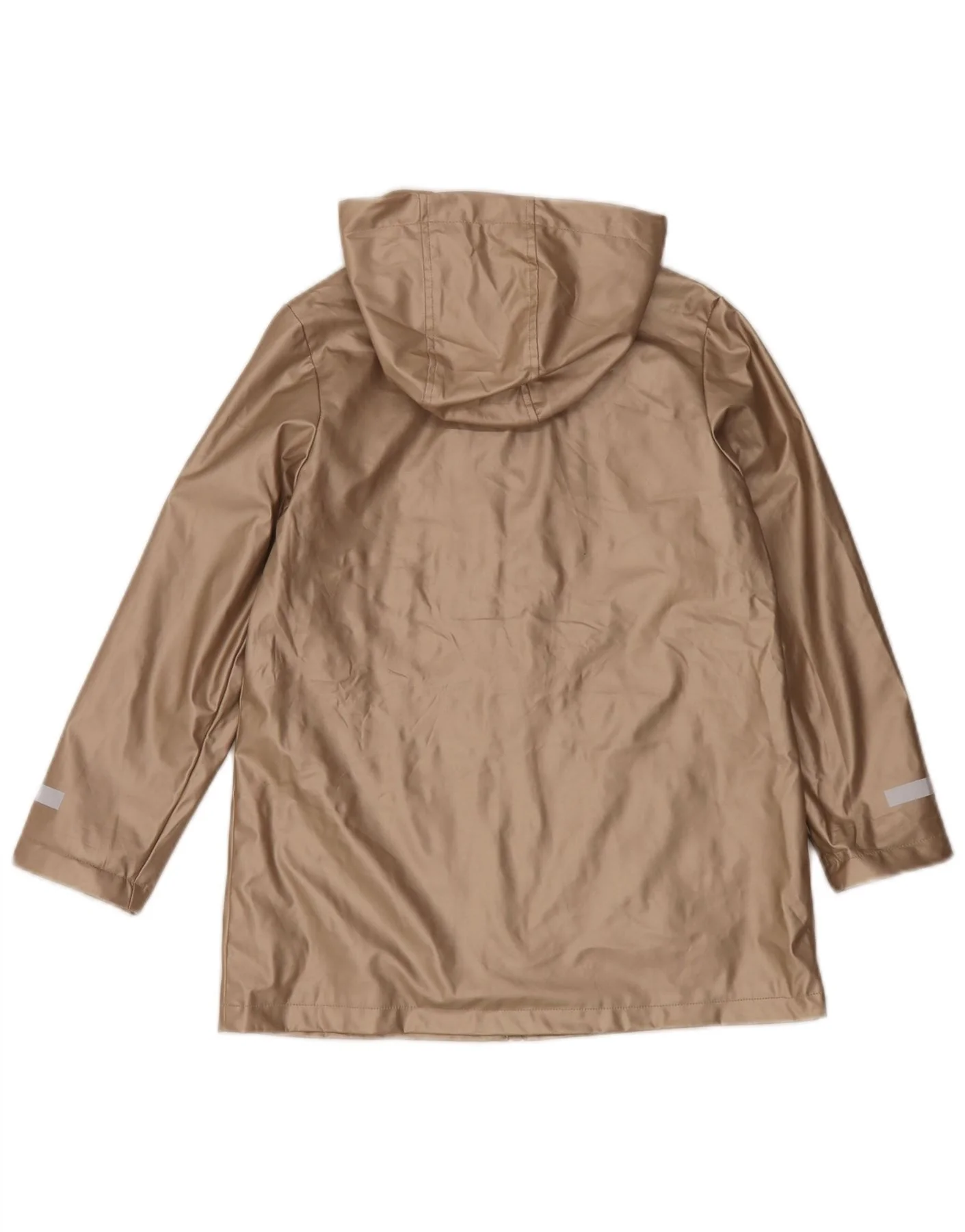 Marks & Spencer Girls Hooded Raincoat 9-10 Years Gold Polyurethane - Image 2