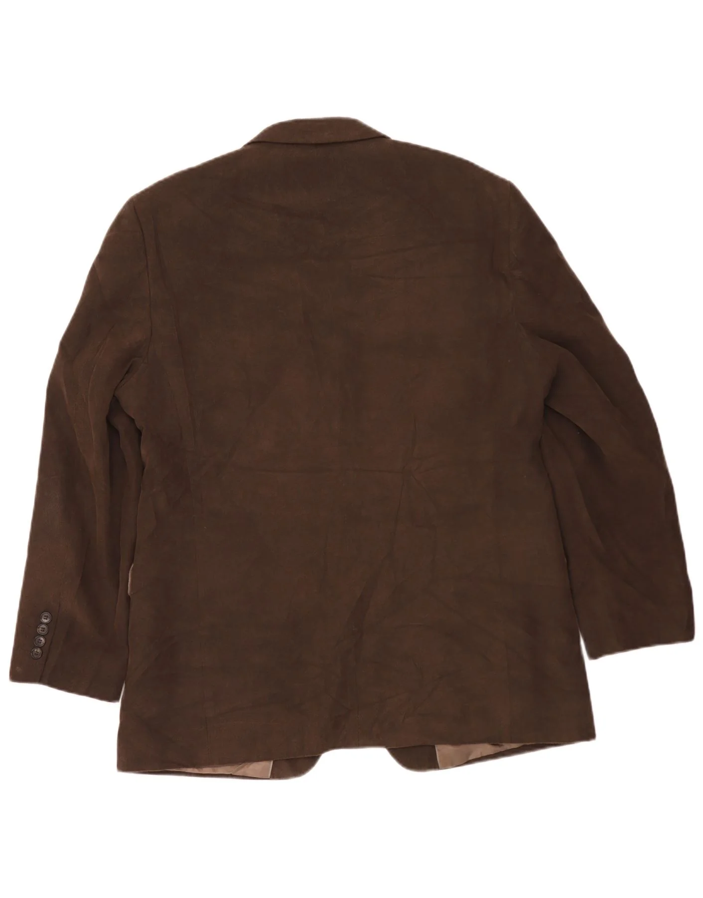 Marks & Spencer Mens 3 Button Corduroy Blazer Jacket UK 42 Large Brown - Image 2