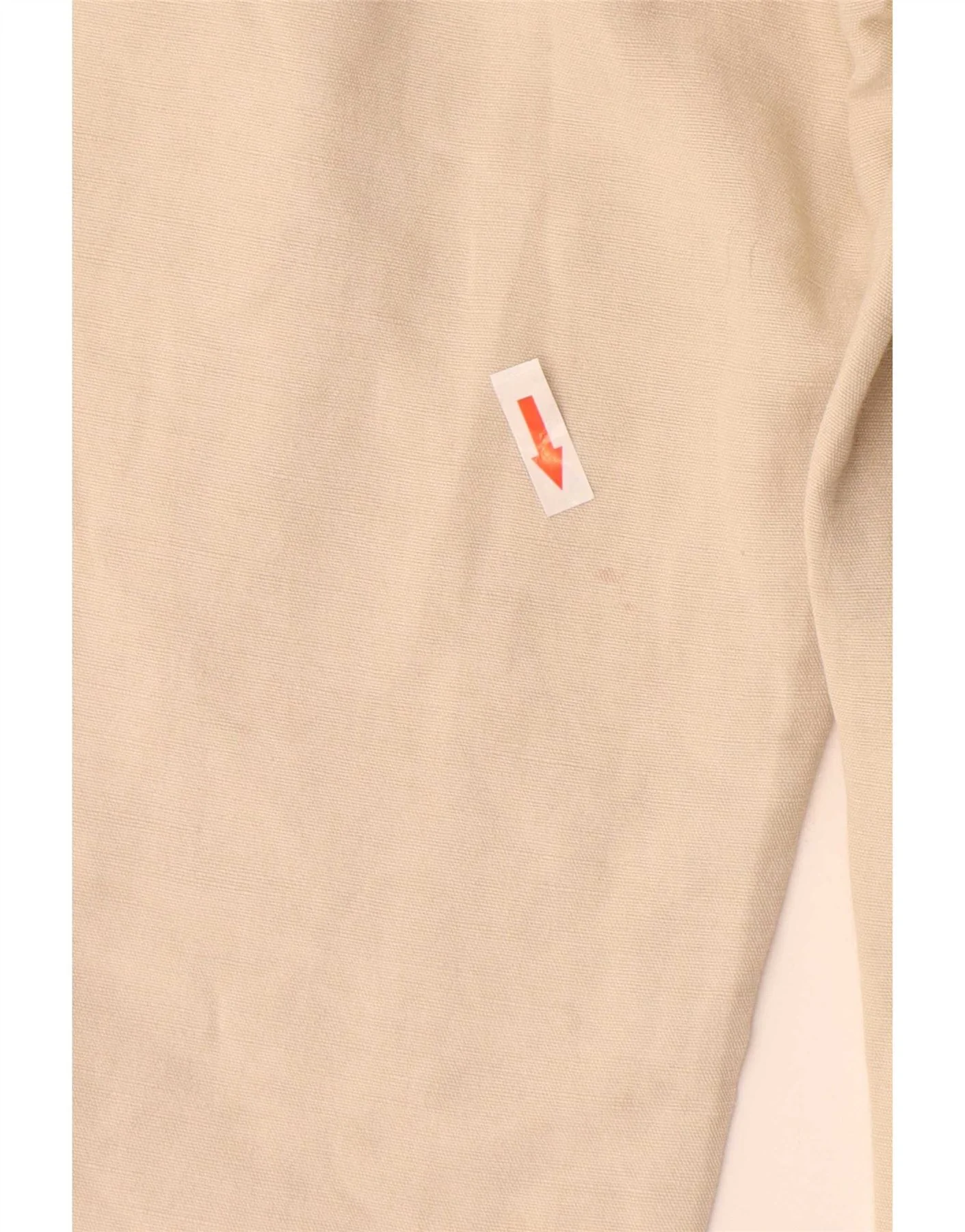 Marks & Spencer Mens Blue Harbour Pegged Chino Trousers W36 L31 Beige Linen - Image 3
