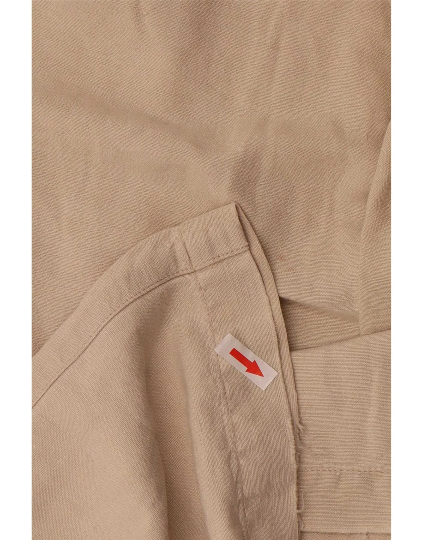 Marks & Spencer Mens Blue Harbour Pegged Chino Trousers W36 L31 Beige Linen - Image 4