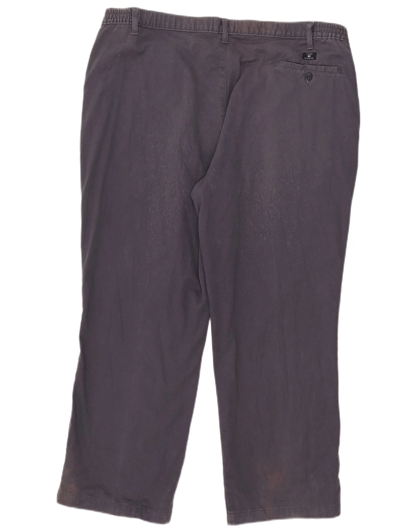 Marks & Spencer Mens Blue Harbour Pegged Chino Trousers W44 L29 Navy Cotton - Image 2