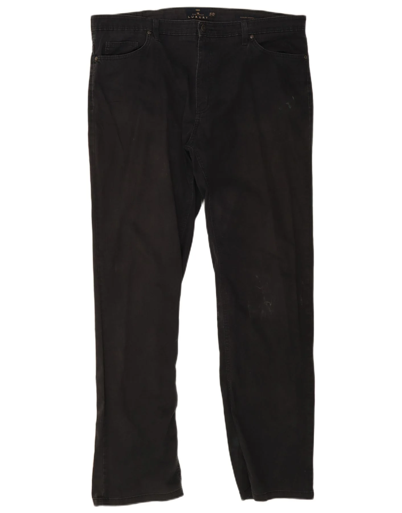 Marks & Spencer Mens Blue Harbour Straight Casual Trousers W40 L33 Navy