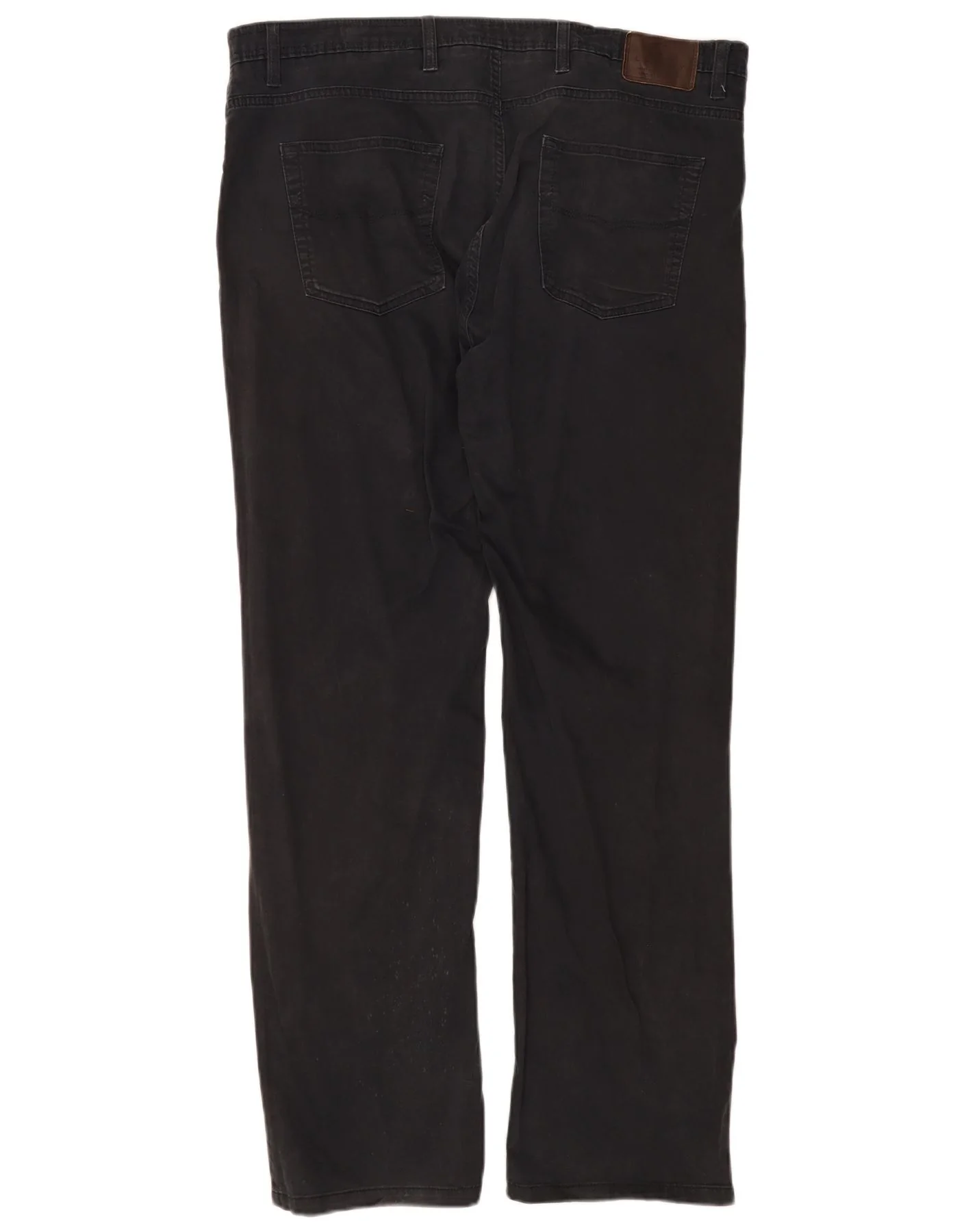 Marks & Spencer Mens Blue Harbour Straight Casual Trousers W40 L33 Navy - Image 2