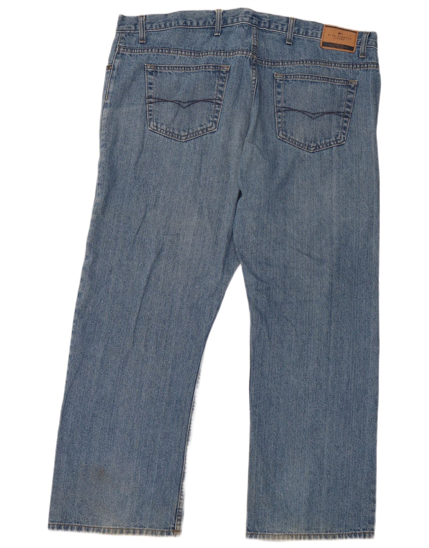 Marks & Spencer Mens Blue Harbour Straight Jeans W44 L29 Cotton - Image 2