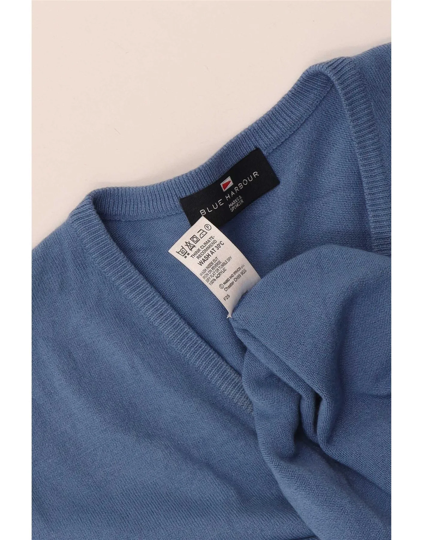 Marks & Spencer Mens Blue Harbour Vest Tank Top Large Acrylic - Image 4