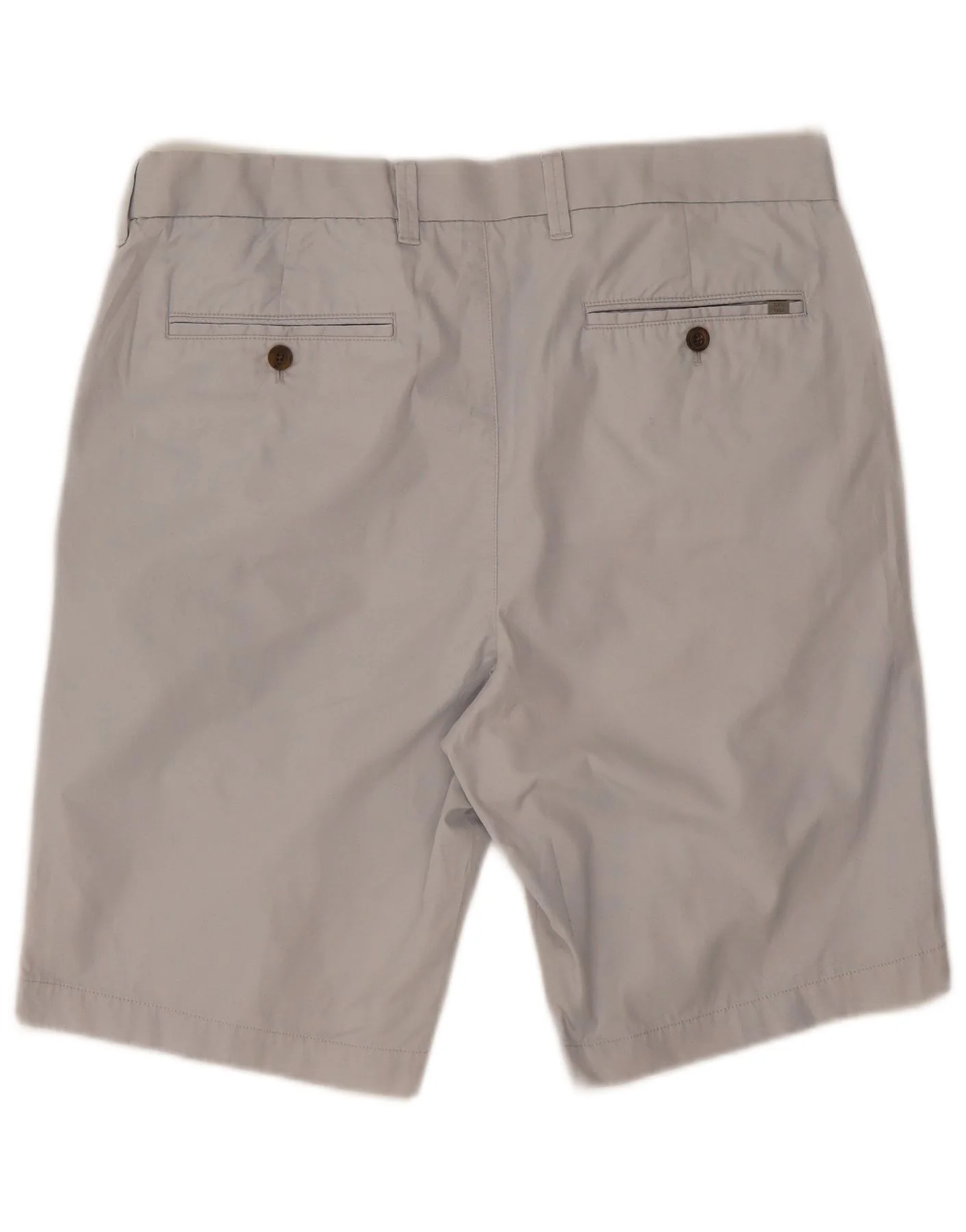 Marks & Spencer Mens Chino Shorts W34 Large Grey Cotton - Image 2