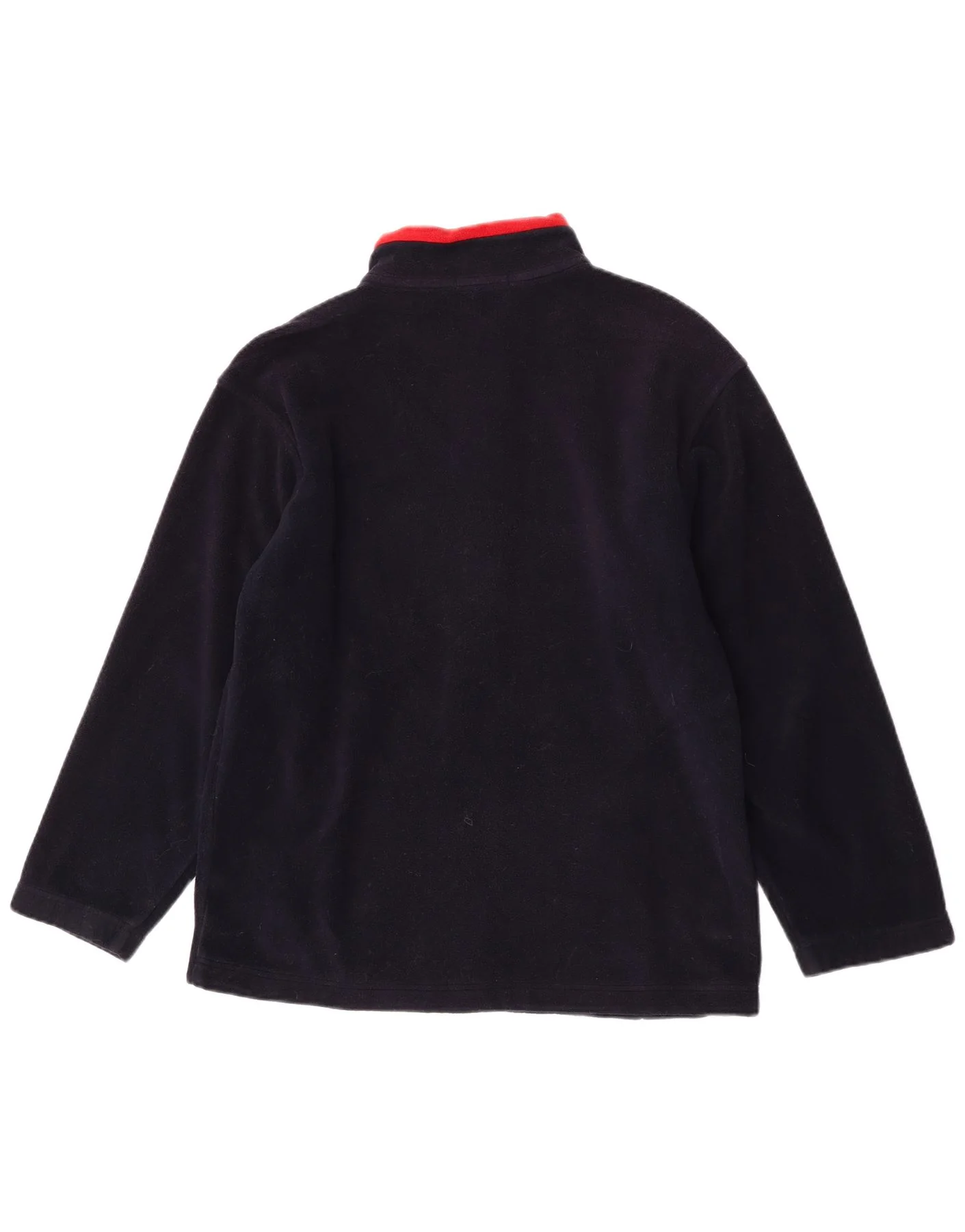 Marks & Spencer Mens Fleece Jacket UK 36 Small Navy Blue Colourblock - Image 2