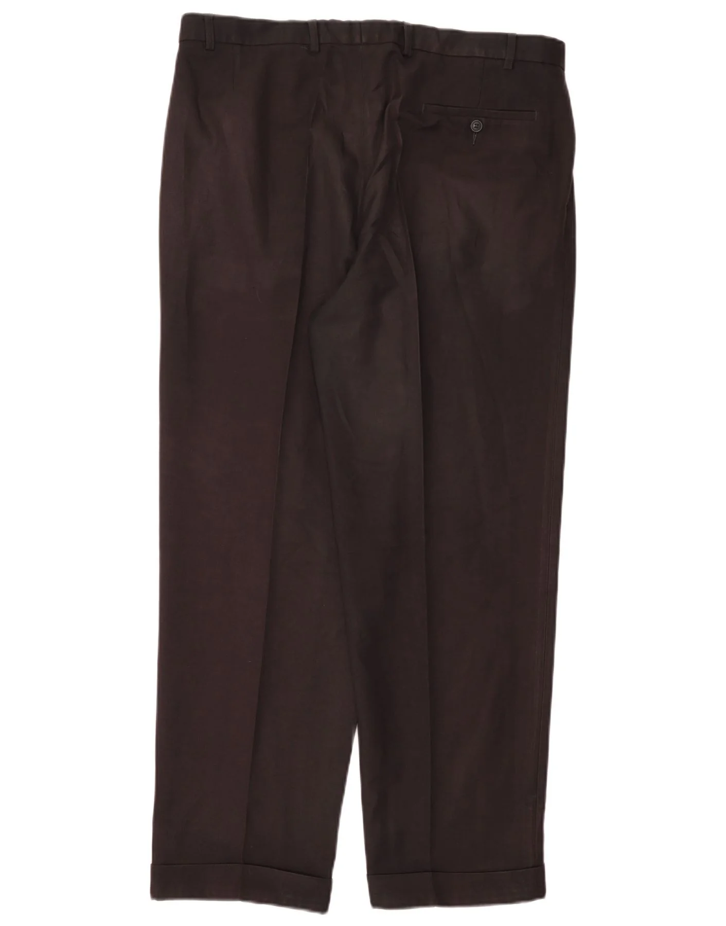Marks & Spencer Mens Pegged Suit Trousers W38 L31 Navy Blue Polyester - Image 2
