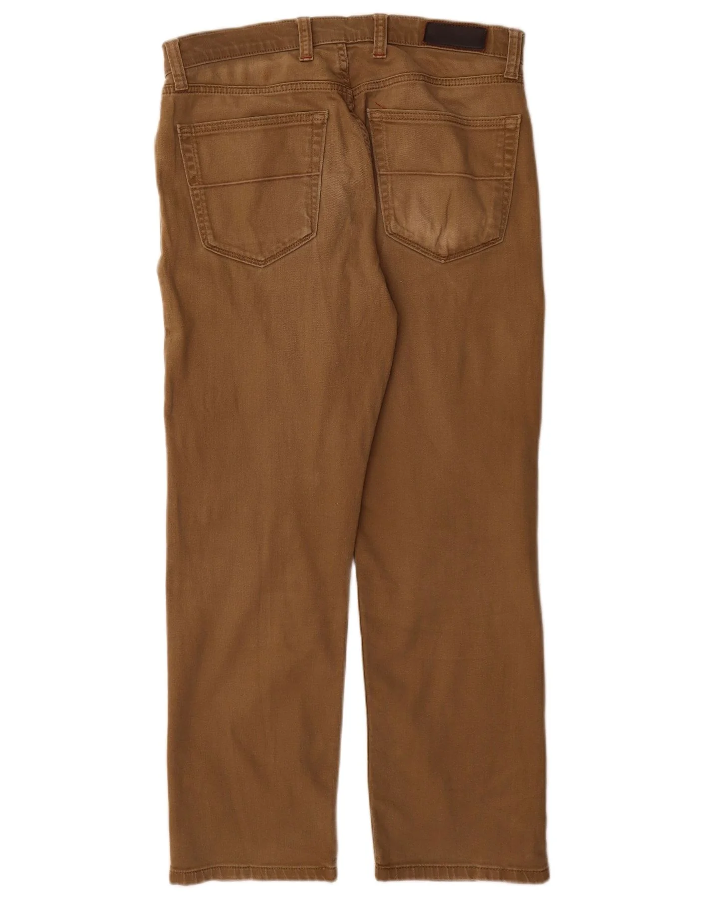 Marks & Spencer Mens Regular Straight Jeans W32 L29 Beige Cotton - Image 2