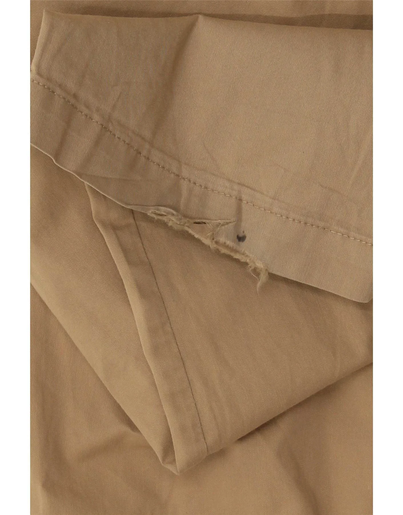 Marks & Spencer Mens Straight Chino Trousers W32 L31 Beige Cotton - Image 4
