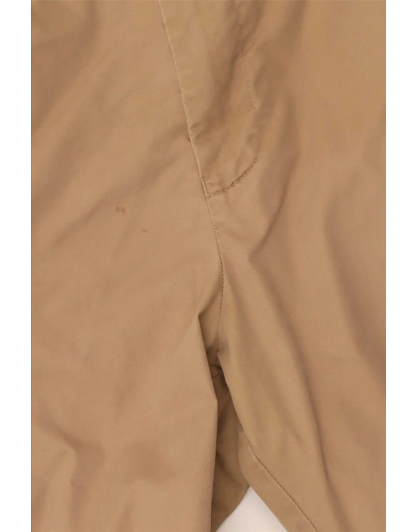 Marks & Spencer Mens Straight Chino Trousers W36 L31 Beige Cotton - Image 3