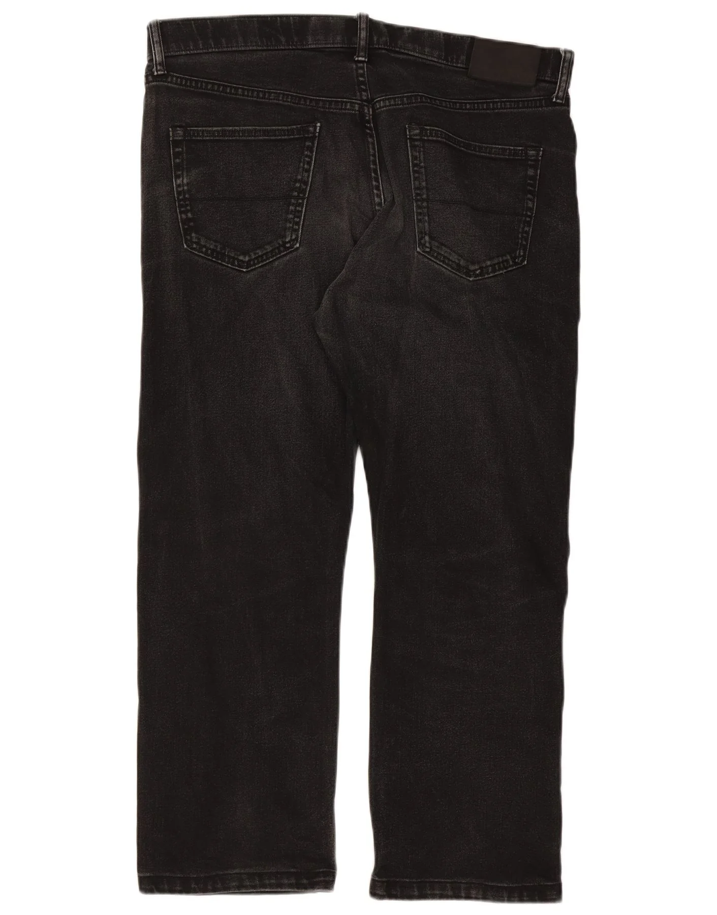 Marks & Spencer Mens Straight Jeans W36 L27 Black Cotton - Image 2