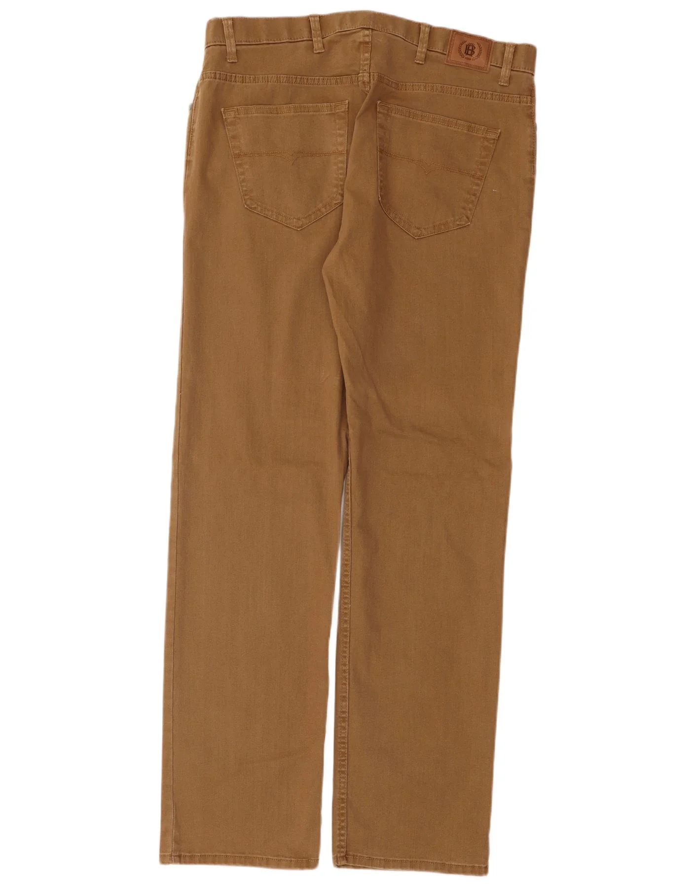 Marks & Spencer Mens Straight Jeans W38 L33 Brown Cotton - Image 2
