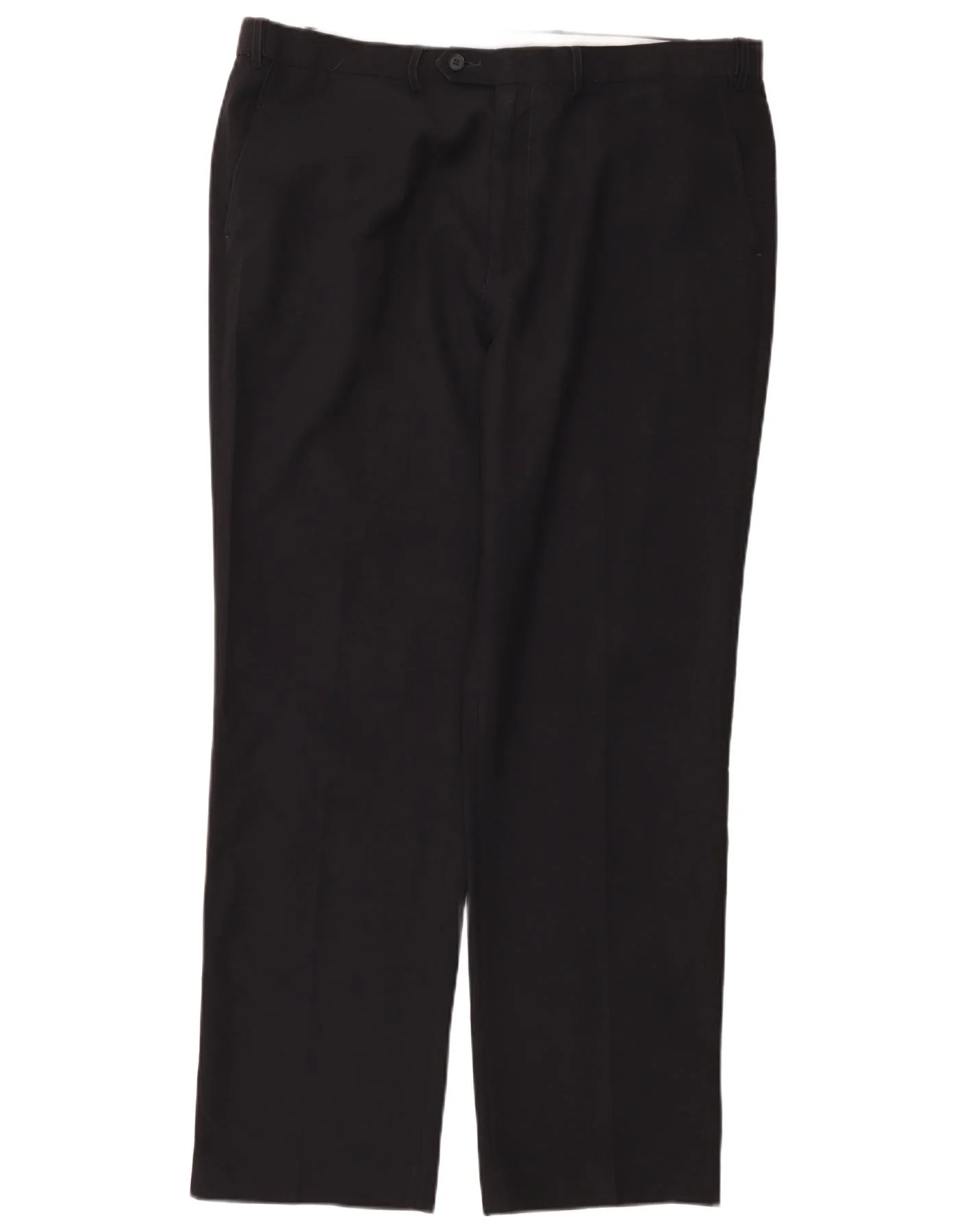 Marks & Spencer Mens Straight Regular Fit Suit Trousers W40 L33 Navy Blue