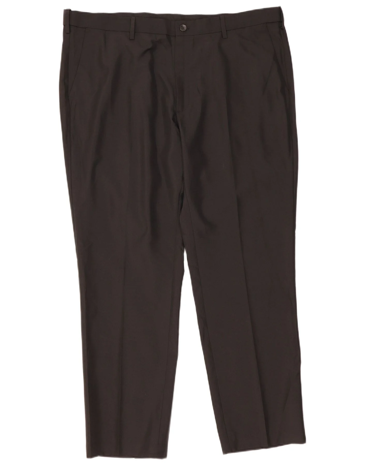 Marks & Spencer Mens Straight Regular Fit Suit Trousers W42 L31 Black