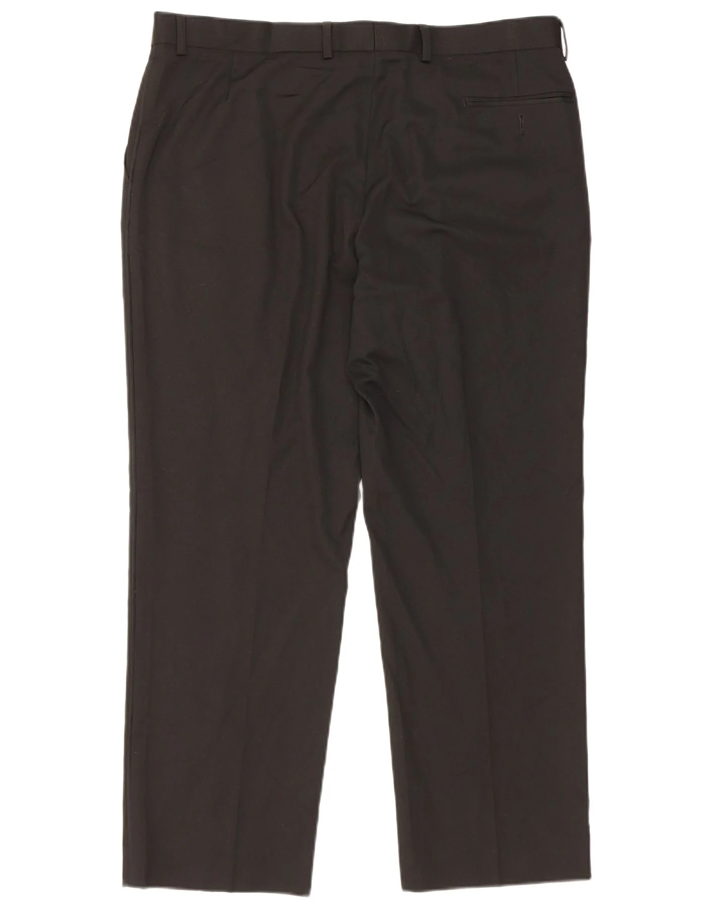 Marks & Spencer Mens Straight Suit Trousers W38 L29 Black Polyester - Image 2