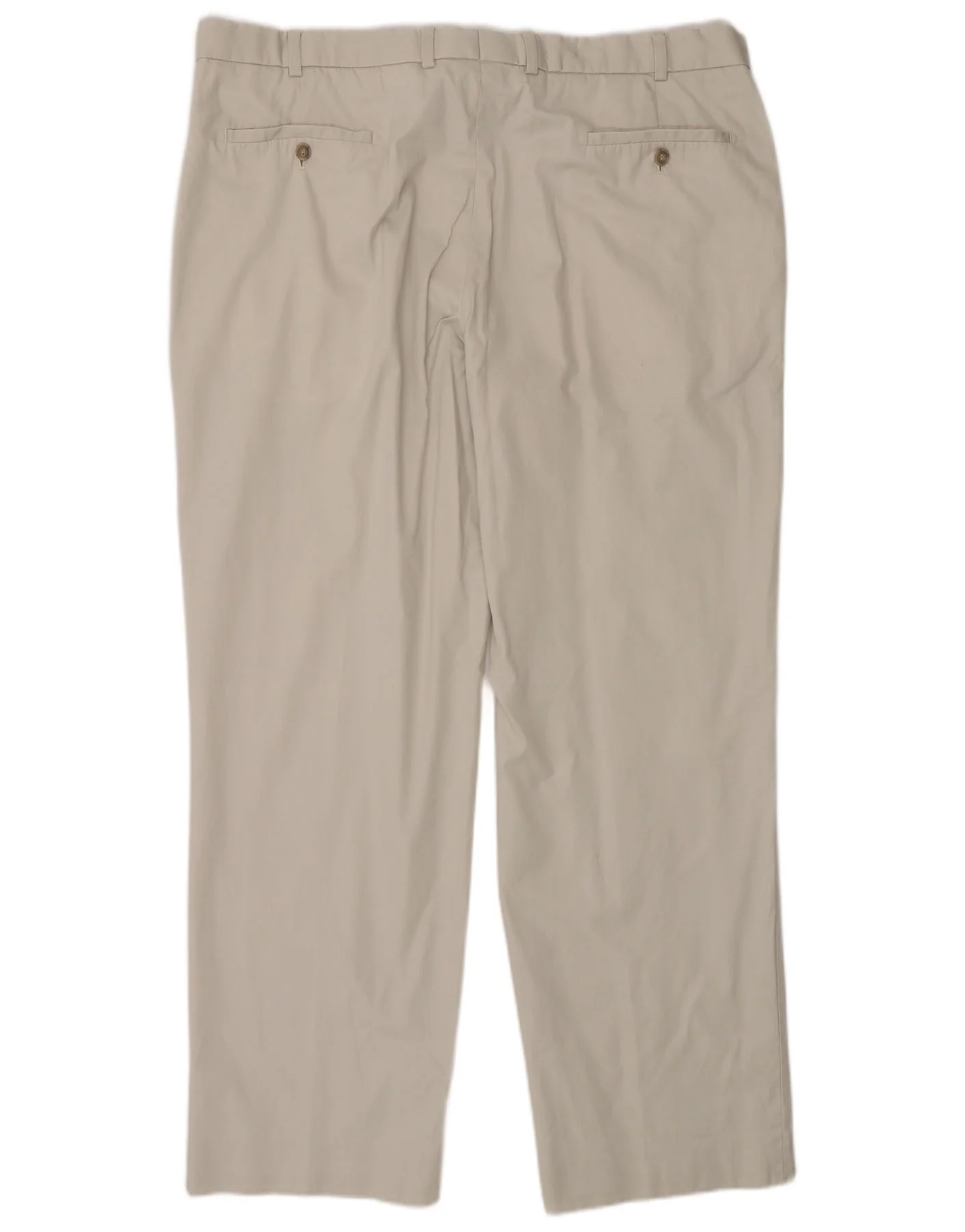 Marks & Spencer Mens Straight Suit Trousers W38 L29 Grey Cotton - Image 2