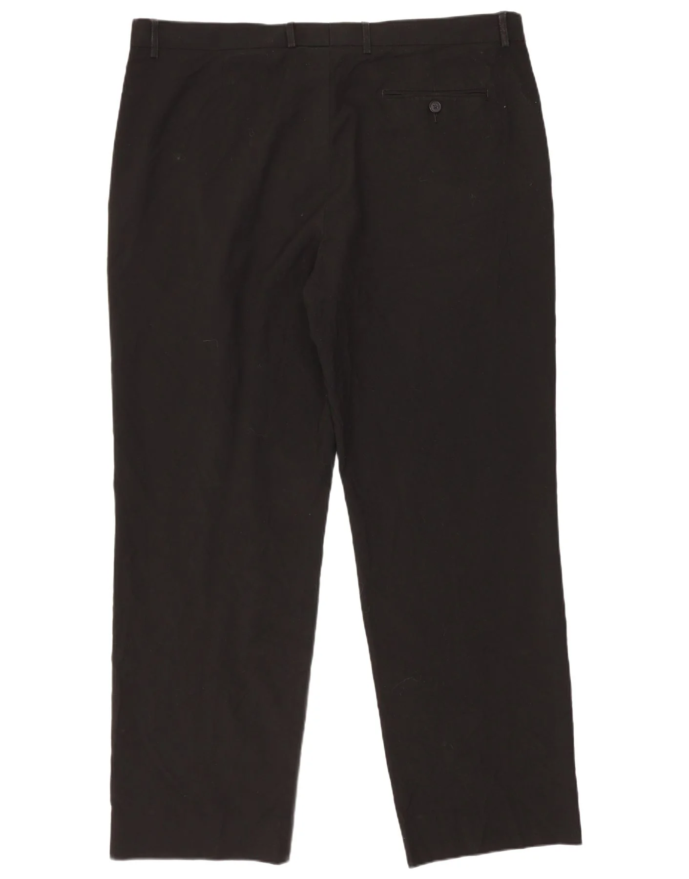 Marks & Spencer Mens Straight Suit Trousers W39 L31 Black Polyester - Image 2