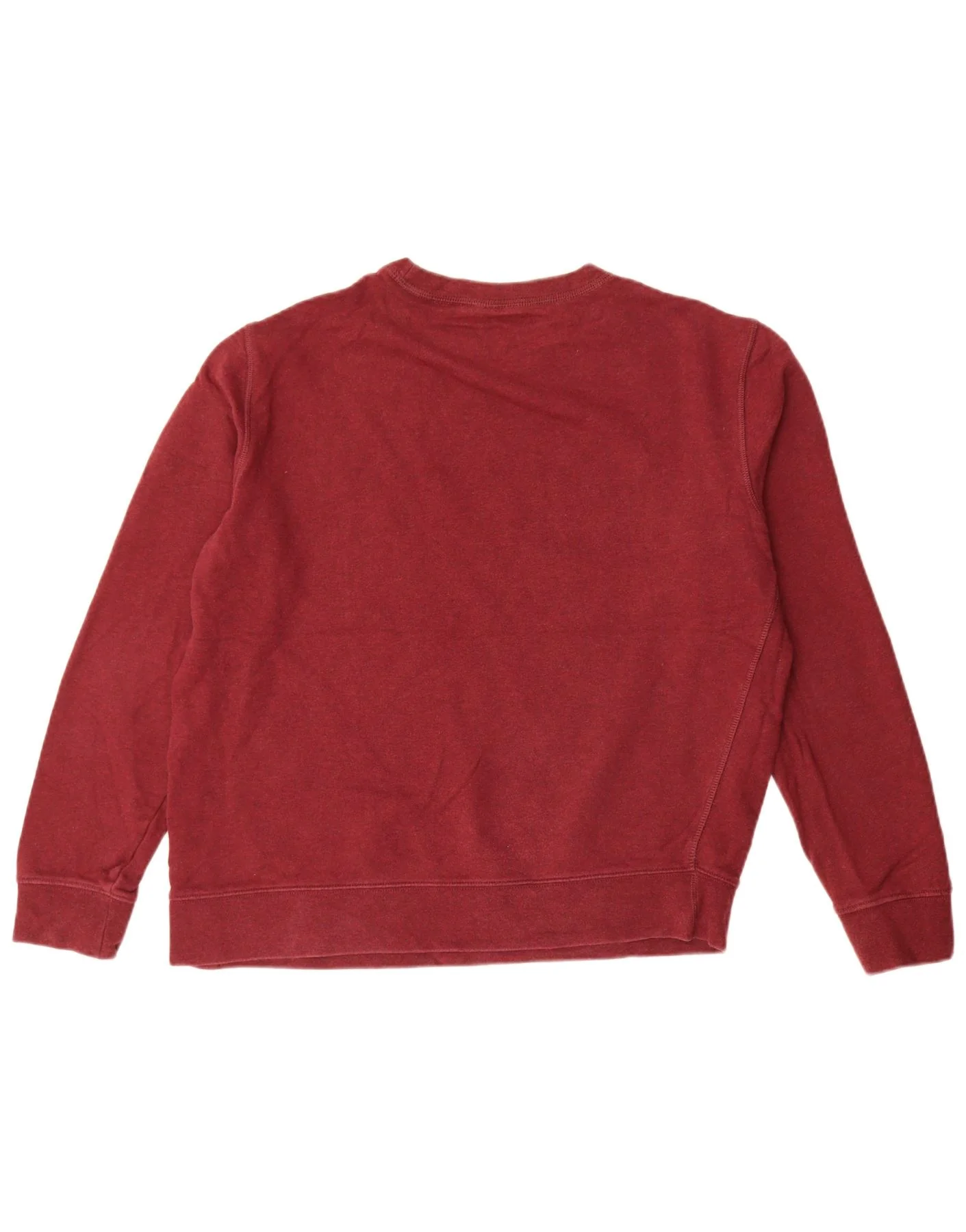Marks & Spencer Mens Sweatshirt Jumper Large Maroon Cotton - Image 2