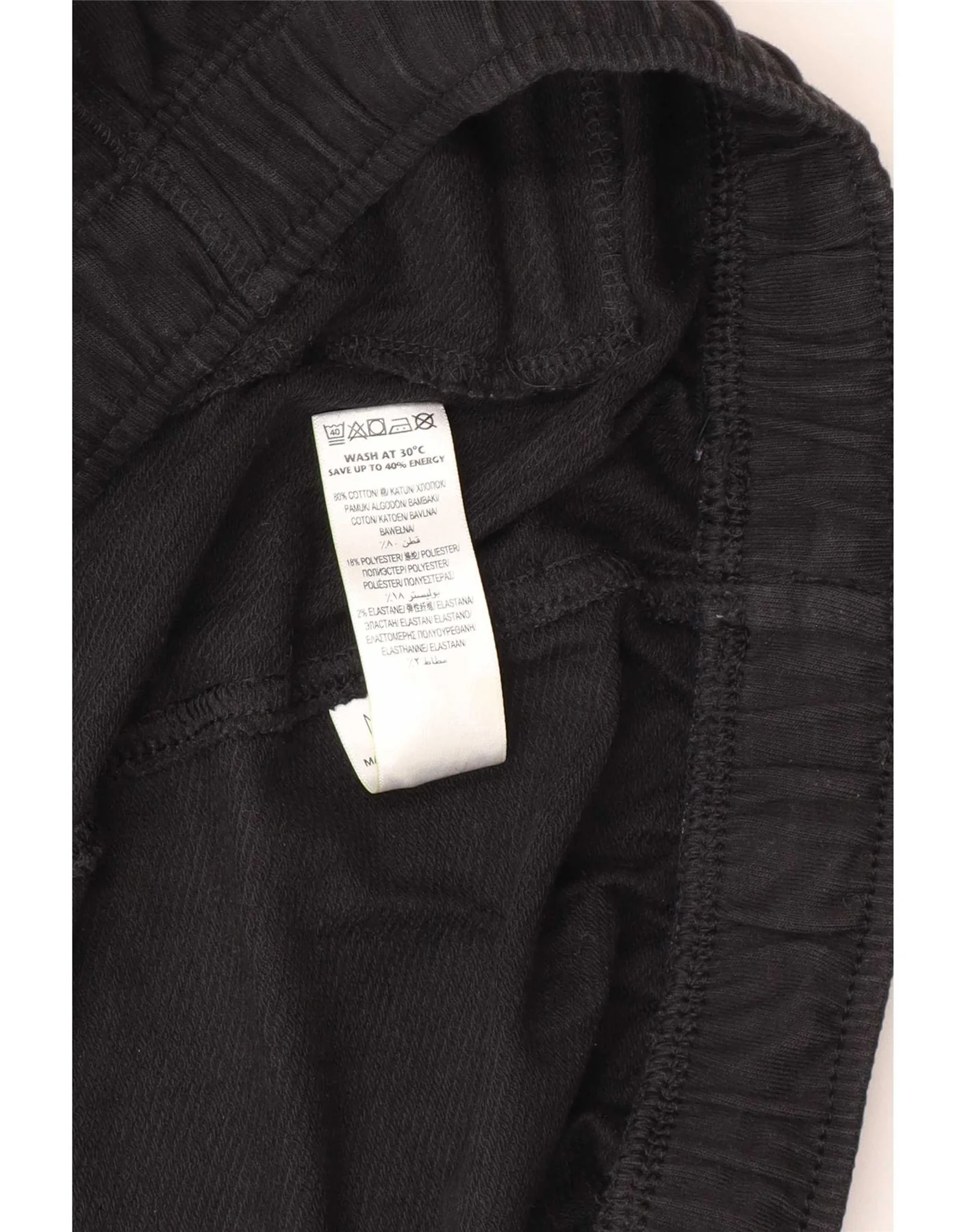 Marks & Spencer Mens Tracksuit Trousers UK 42/44 2XL Black Cotton - Image 6