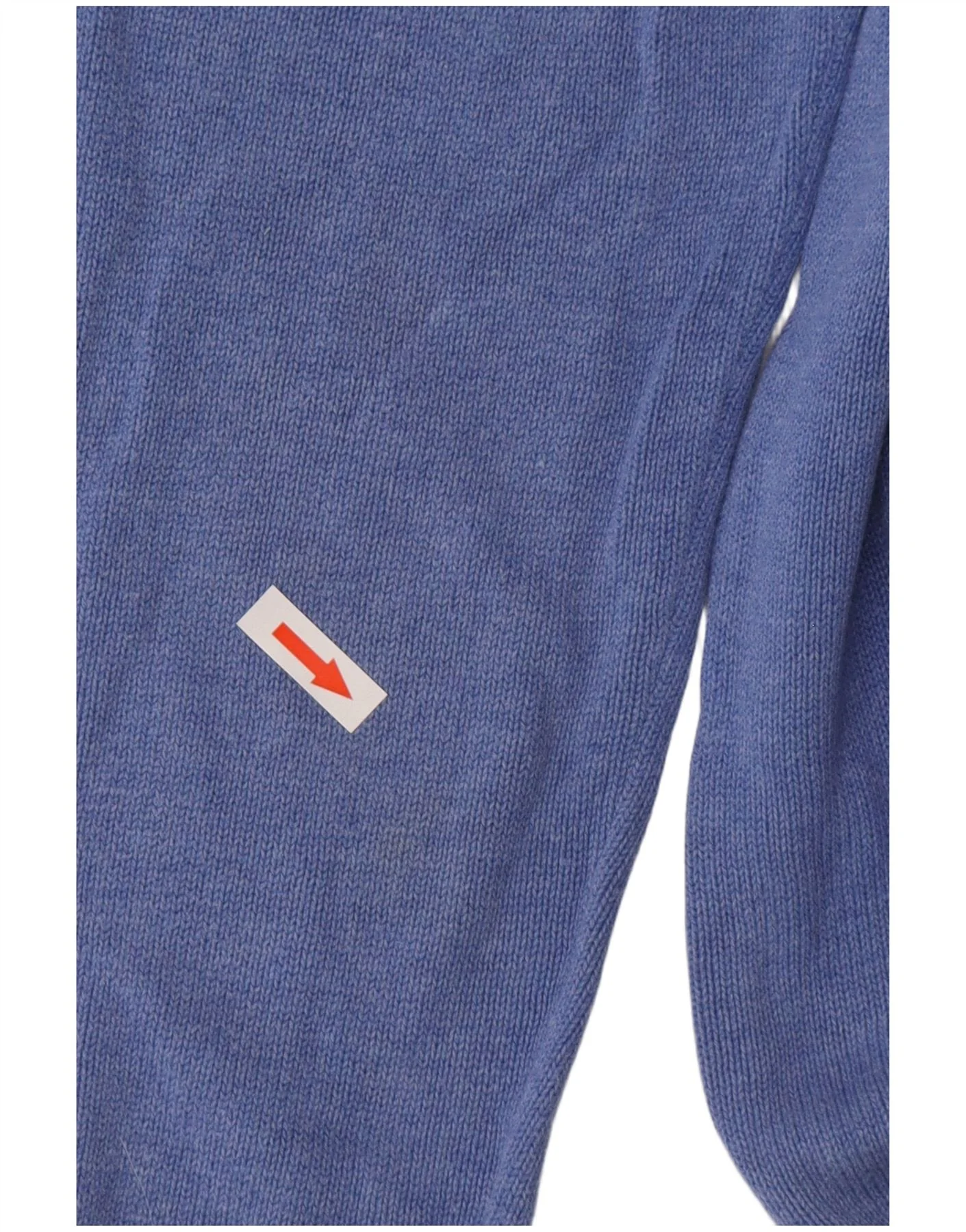Marks & Spencer Mens V-Neck Jumper Sweater XL Blue Cotton - Image 3