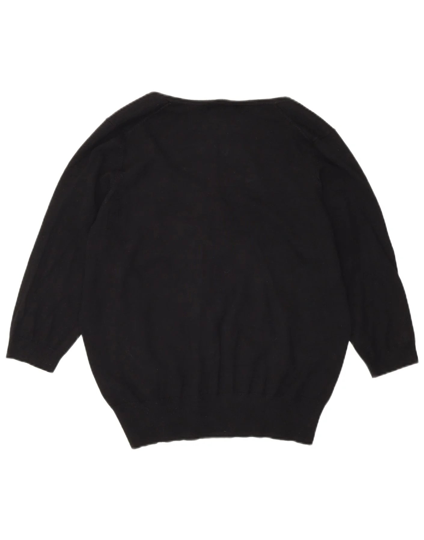 Marks & Spencer Womens 3/4 Sleeve Bolero Jumper UK 20 2XL Black Viscose - Image 2