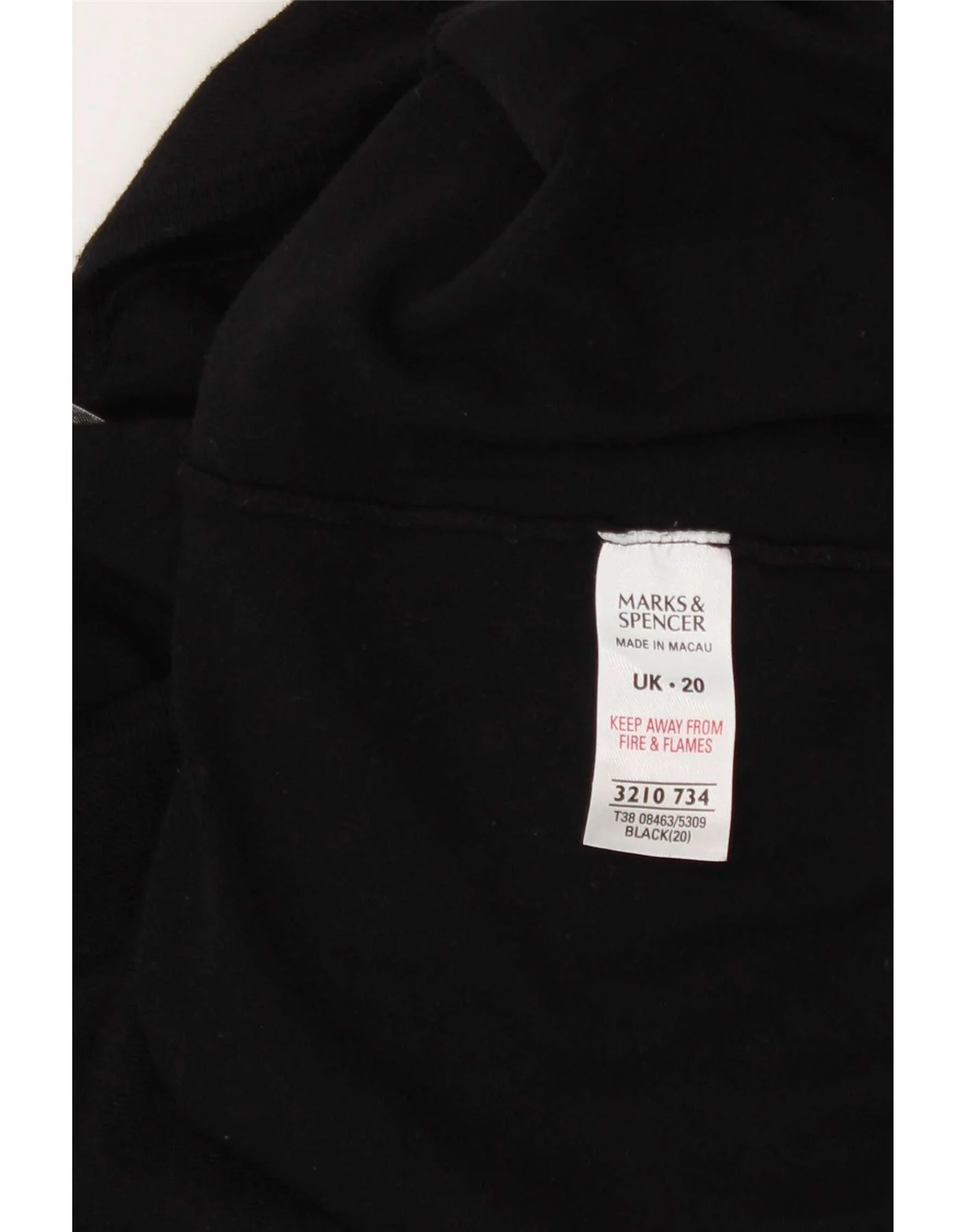 Marks & Spencer Womens 3/4 Sleeve Bolero Jumper UK 20 2XL Black Viscose - Image 3