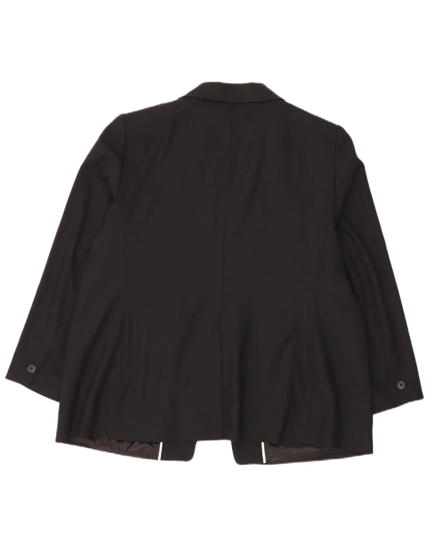 Marks & Spencer Womens Autograph 1 Button Blazer Jacket UK 18 XL Black - Image 2