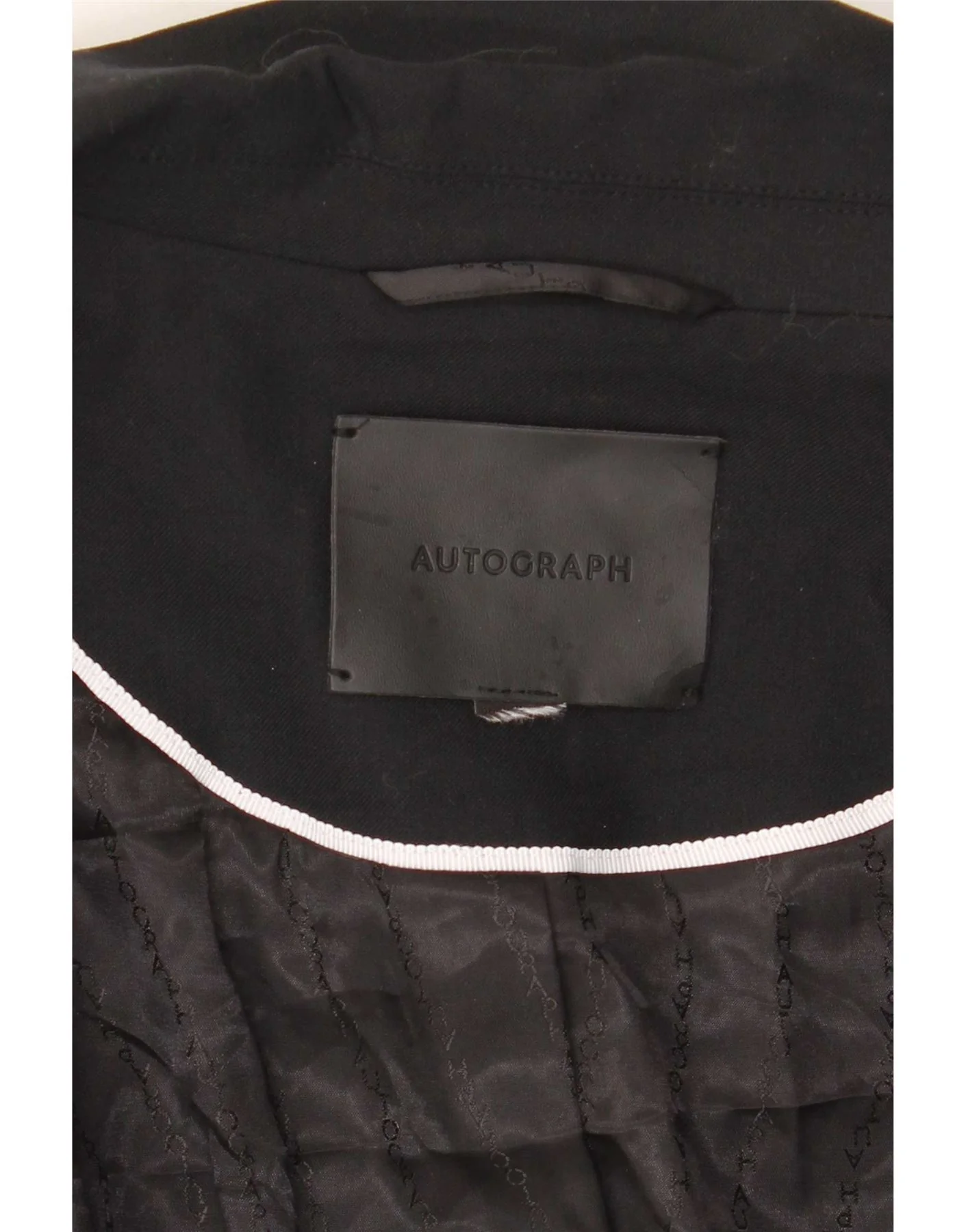 Marks & Spencer Womens Autograph 1 Button Blazer Jacket UK 18 XL Black - Image 3