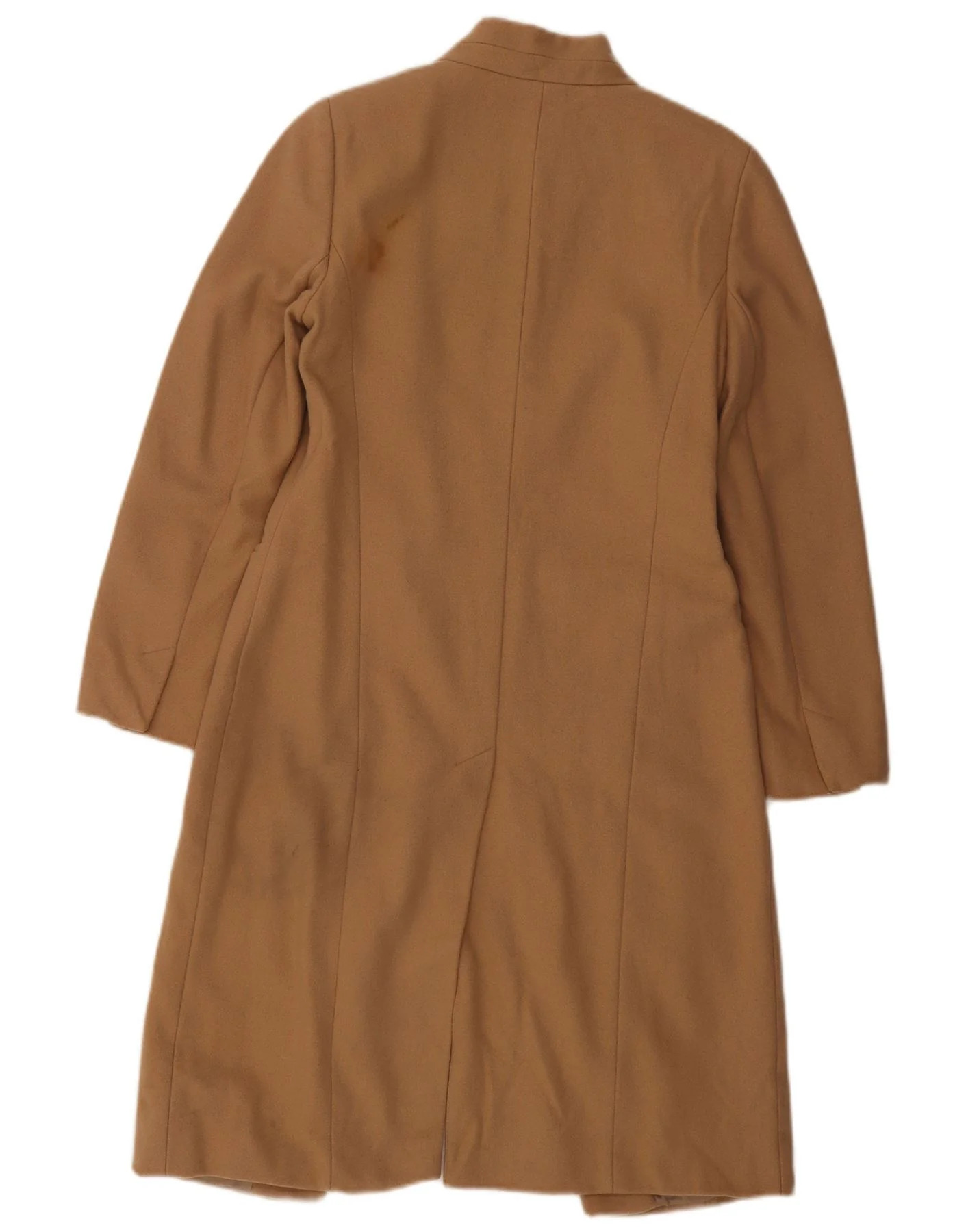 Marks & Spencer Womens Autograph Overcoat UK 8 Small Brown Wool - Image 2