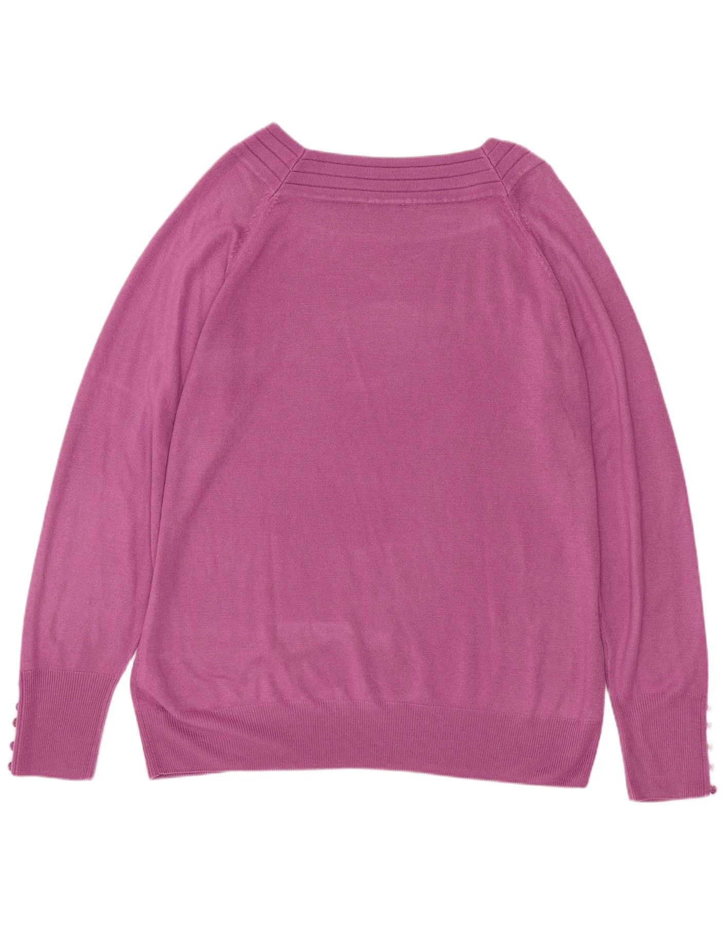 Marks & Spencer Womens Boat Neck Jumper Sweater UK 22 2XL Purple Acrylic - Image 2