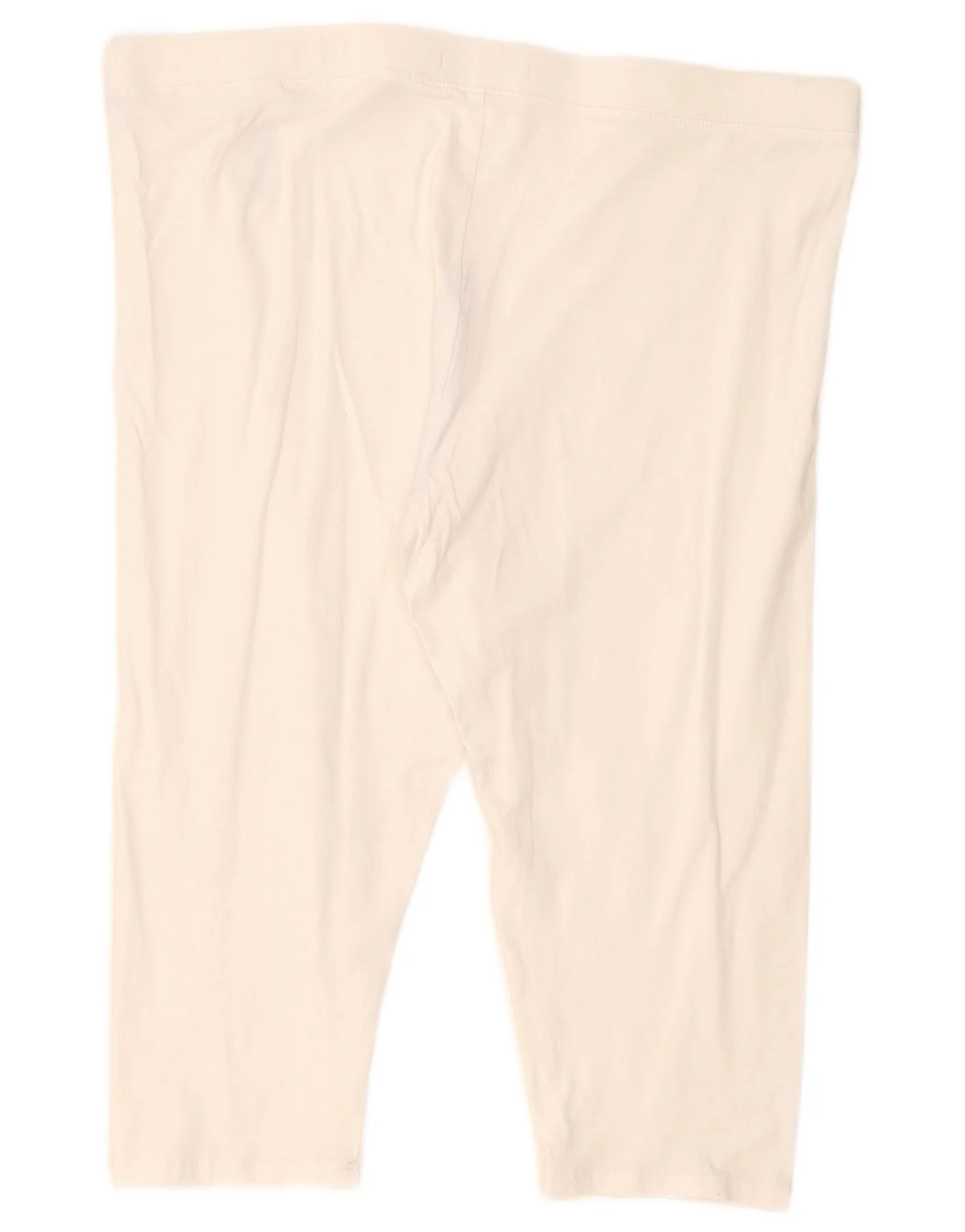 Marks & Spencer Womens Capri Leggings UK 18 XL White Cotton - Image 2