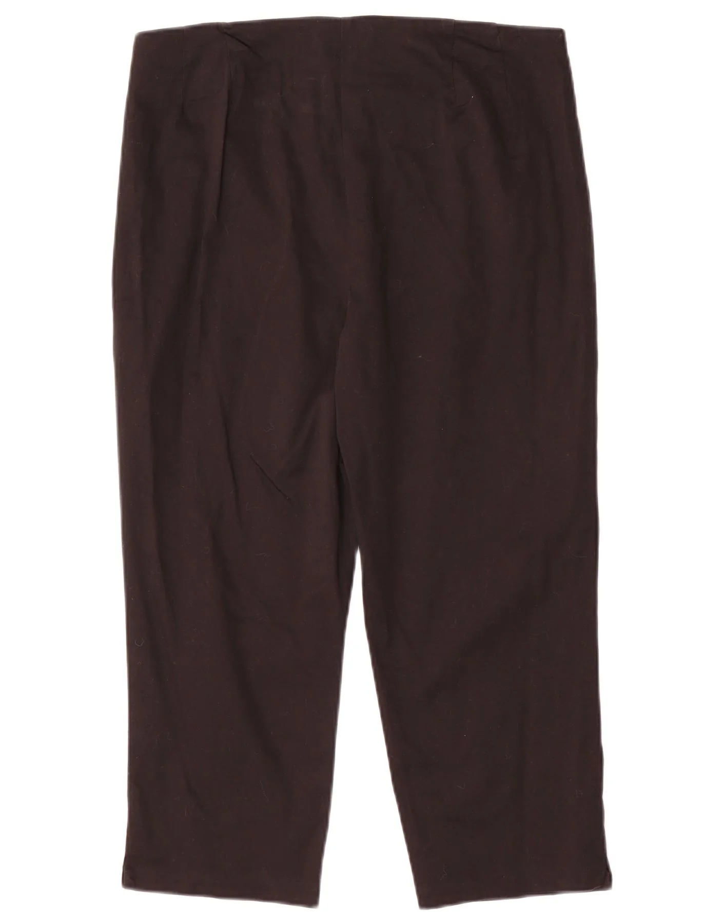 Marks & Spencer Womens Capri Trousers UK 14 Large W32 L21 Black Cotton - Image 2