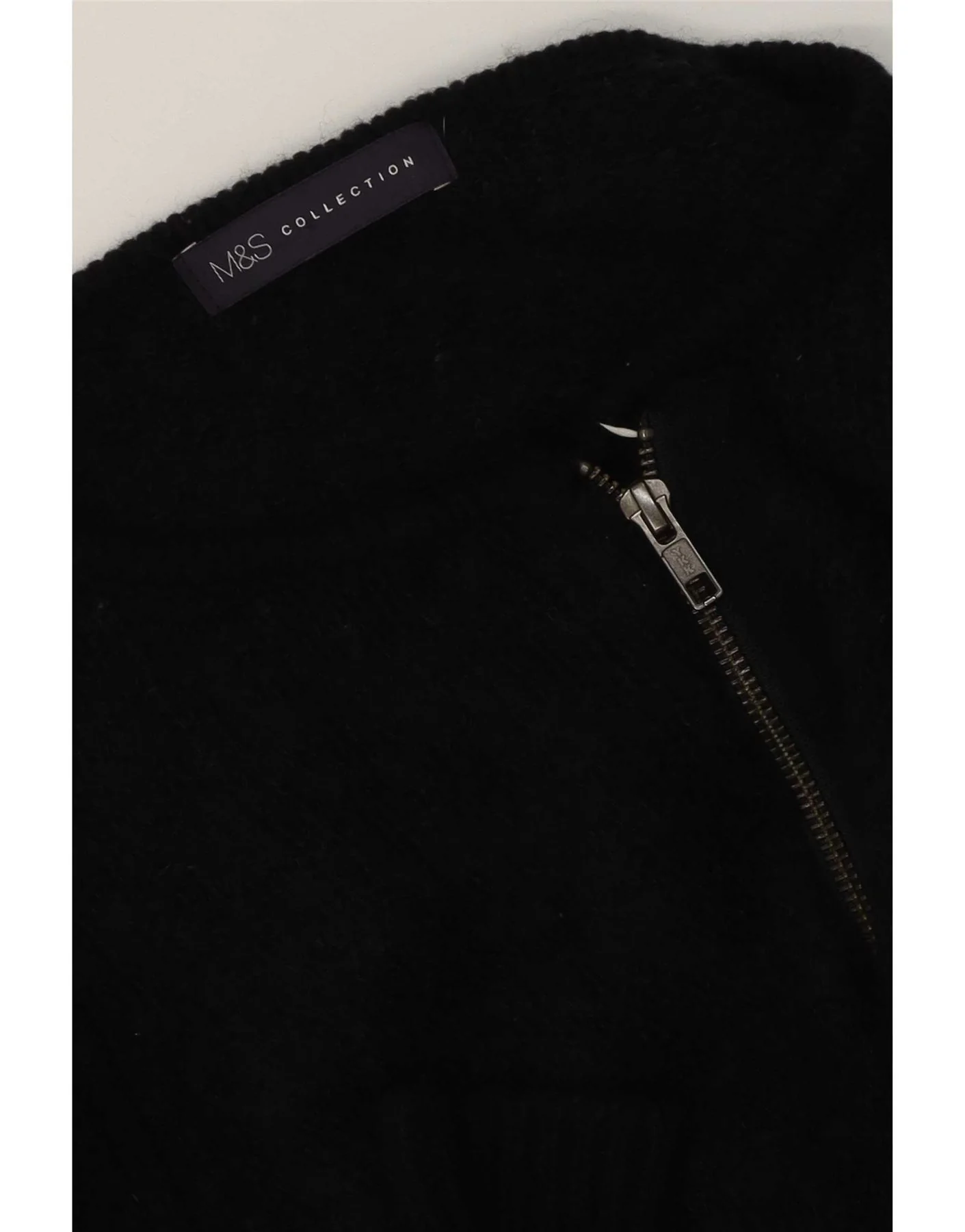 Marks & Spencer Womens Cardigan Sweater UK 12 Medium Black - Image 3